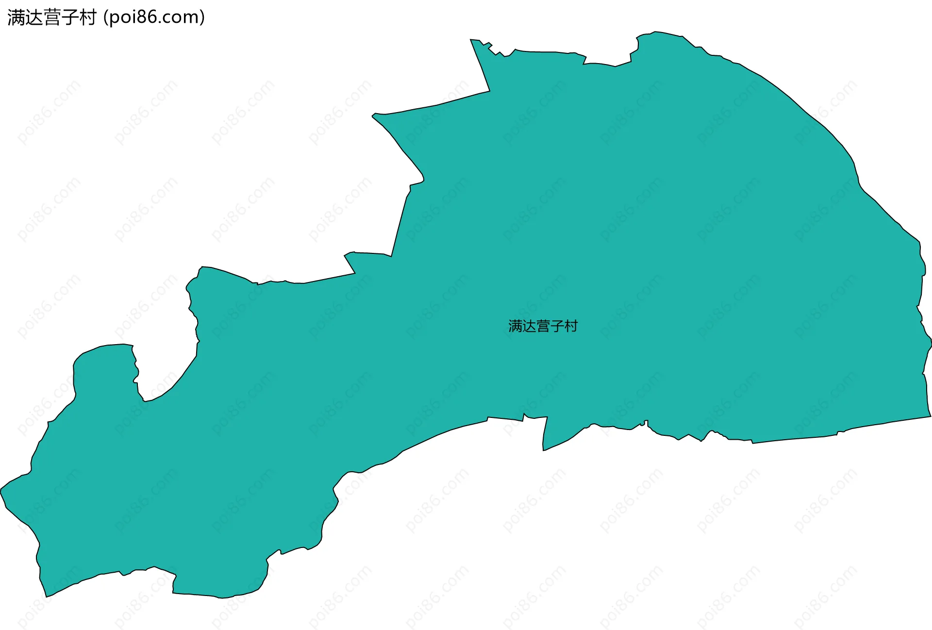 满达营子村边界地图
