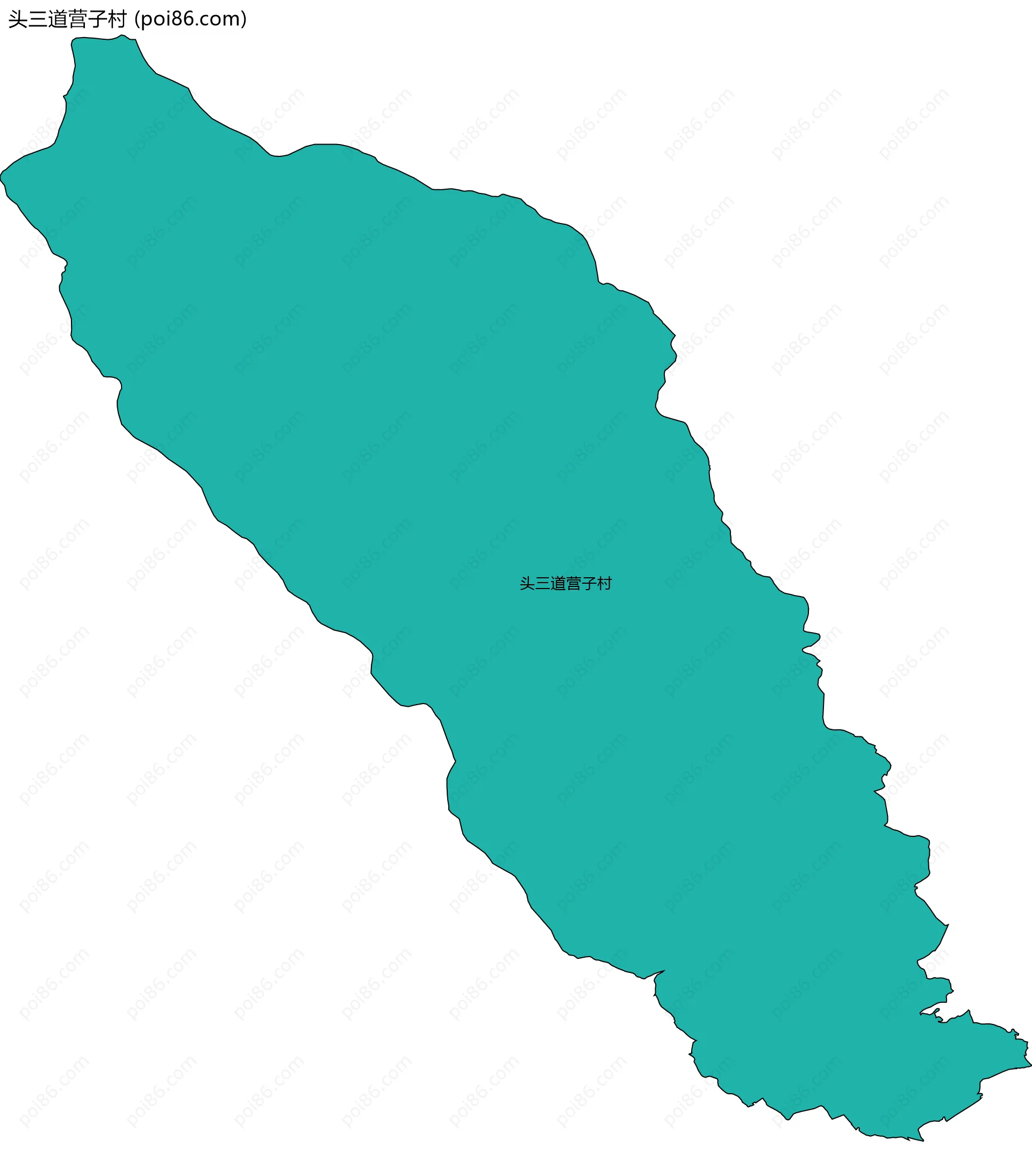 头三道营子村边界地图