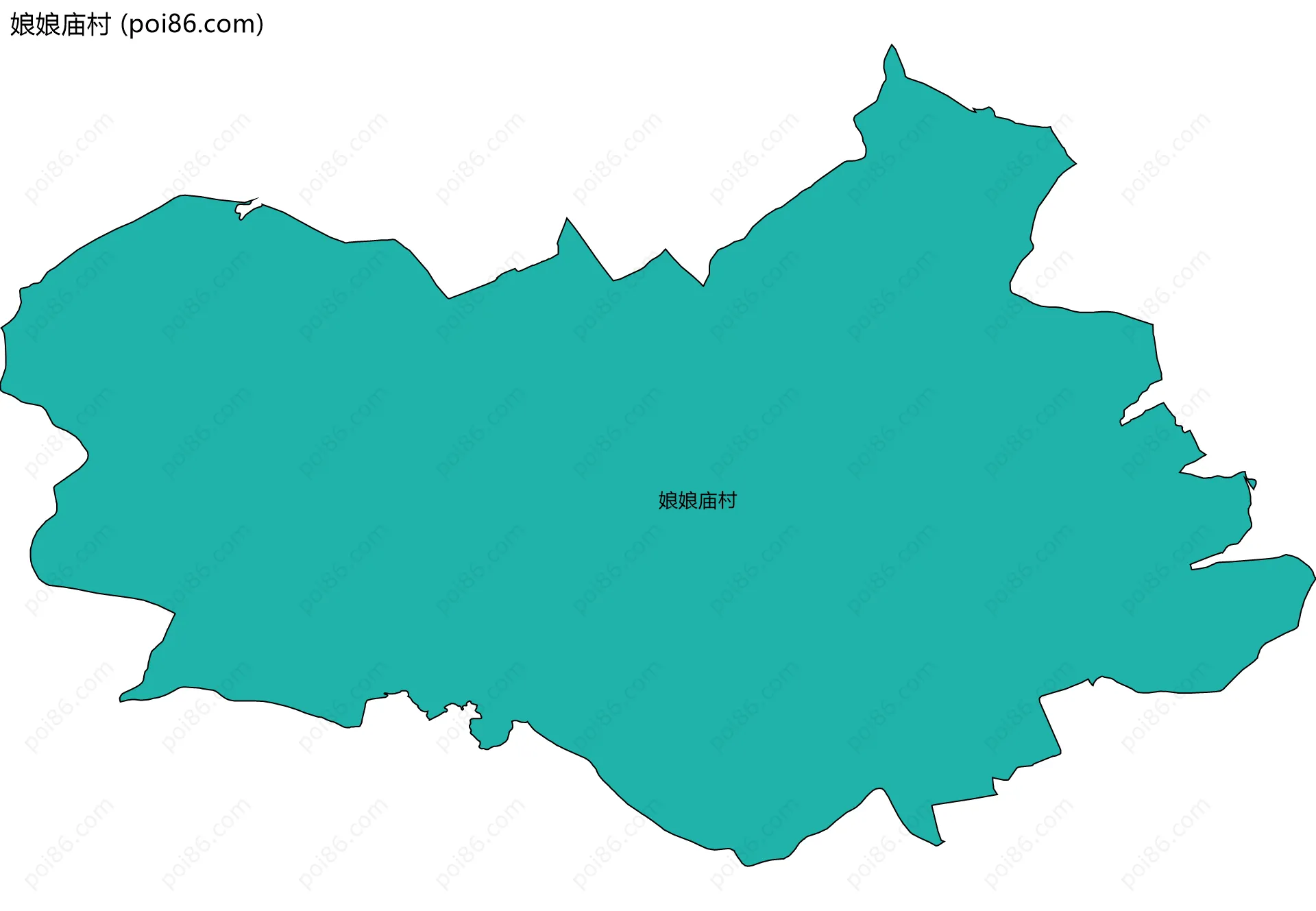 娘娘庙村边界地图