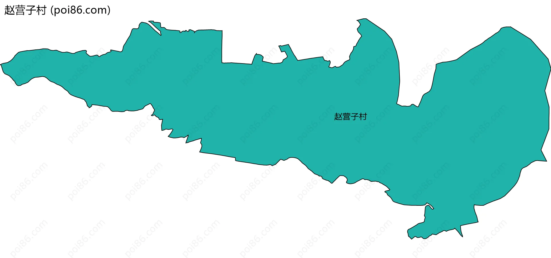 赵营子村边界地图