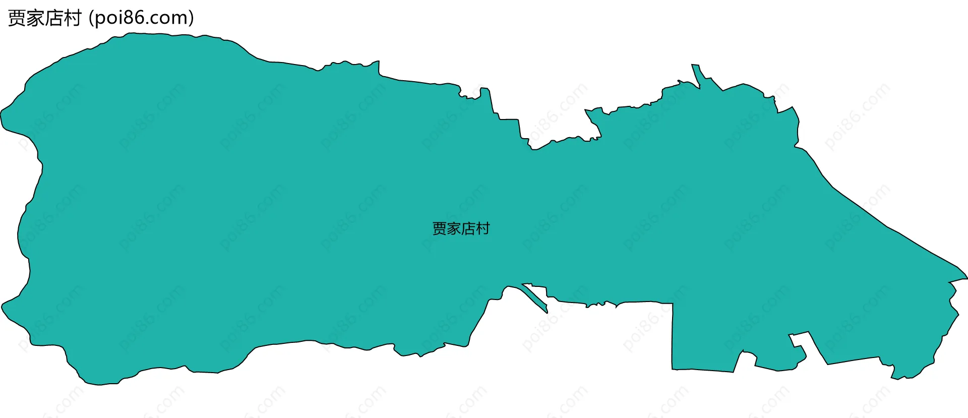 贾家店村边界地图