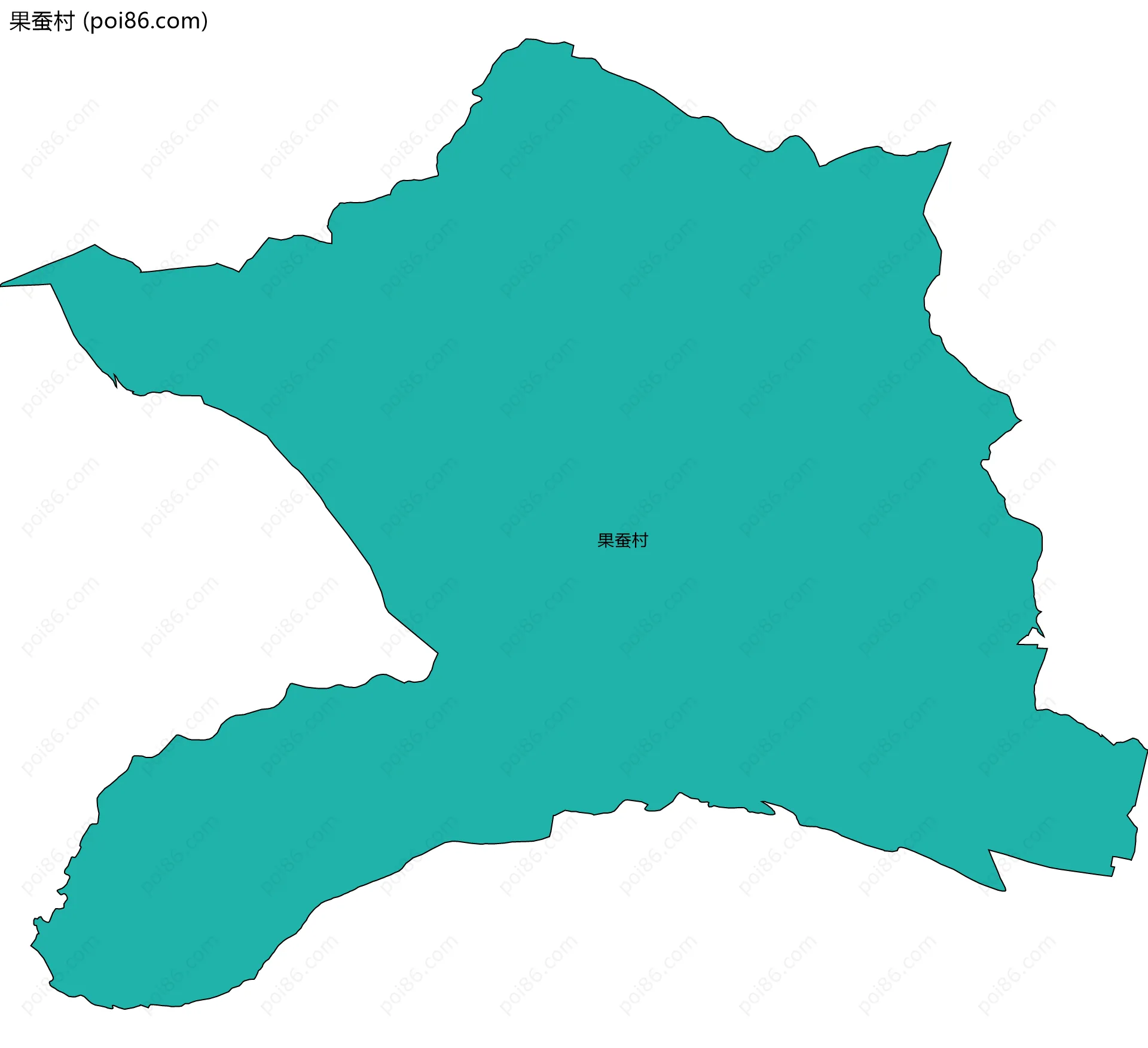 果蚕村边界地图