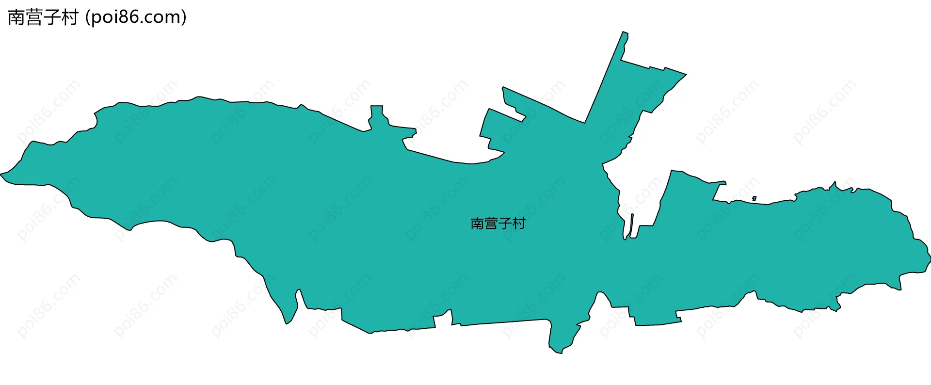 南营子村边界地图