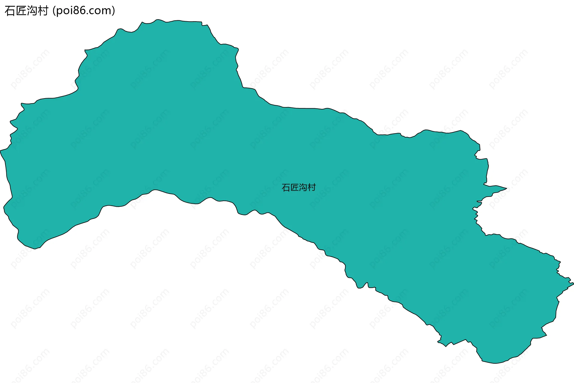 石匠沟村边界地图