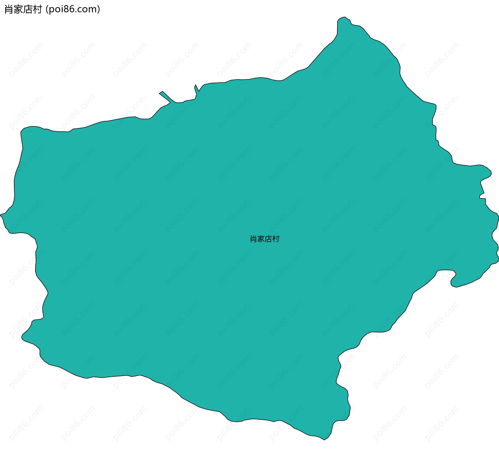 肖家店村边界地图