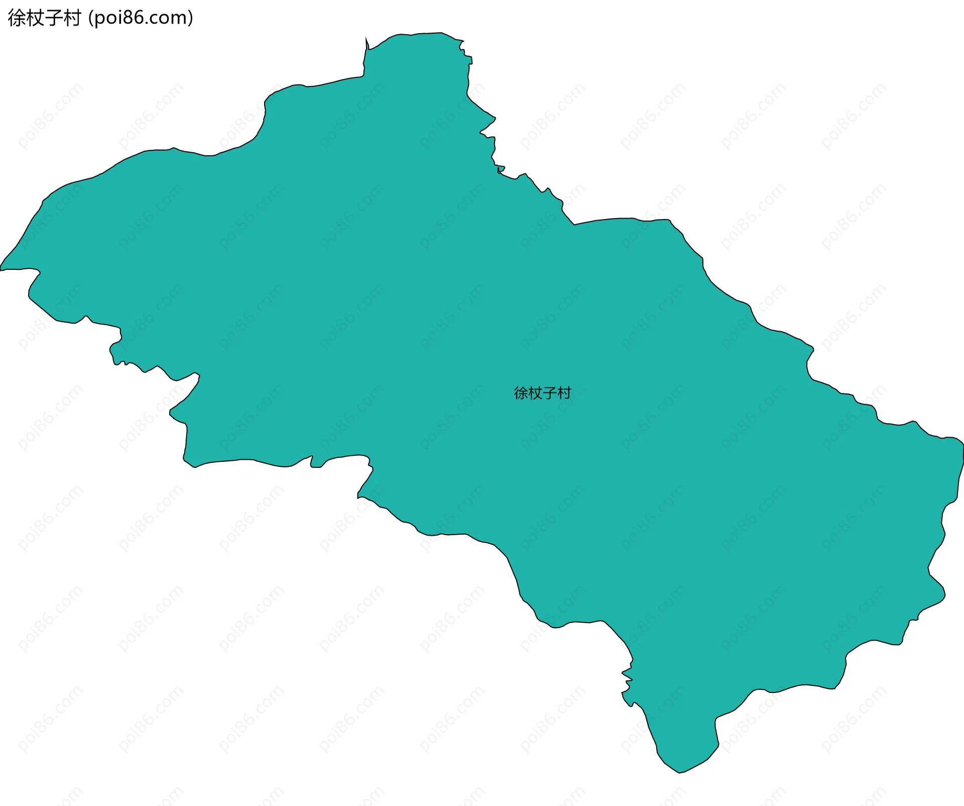 徐杖子村边界地图