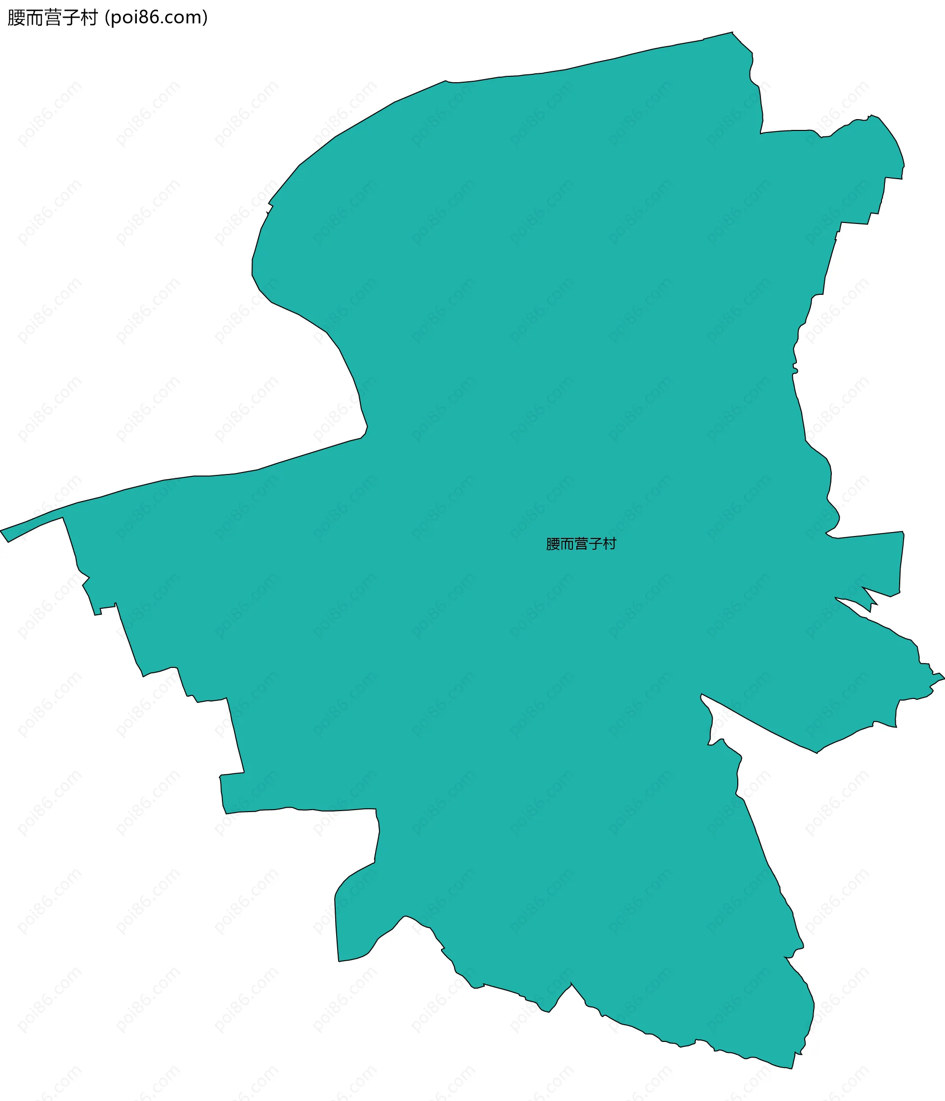 腰而营子村边界地图