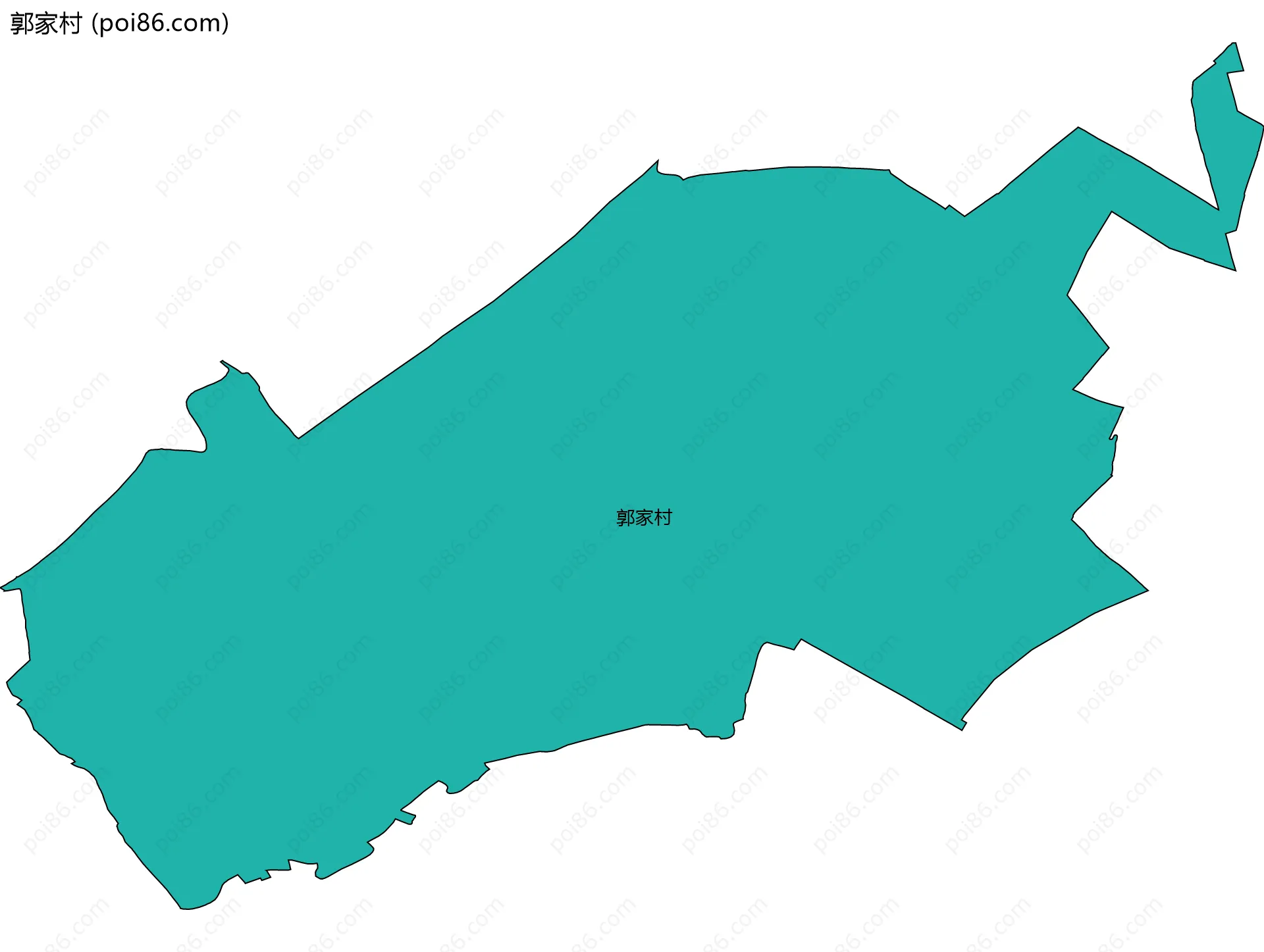 郭家村边界地图