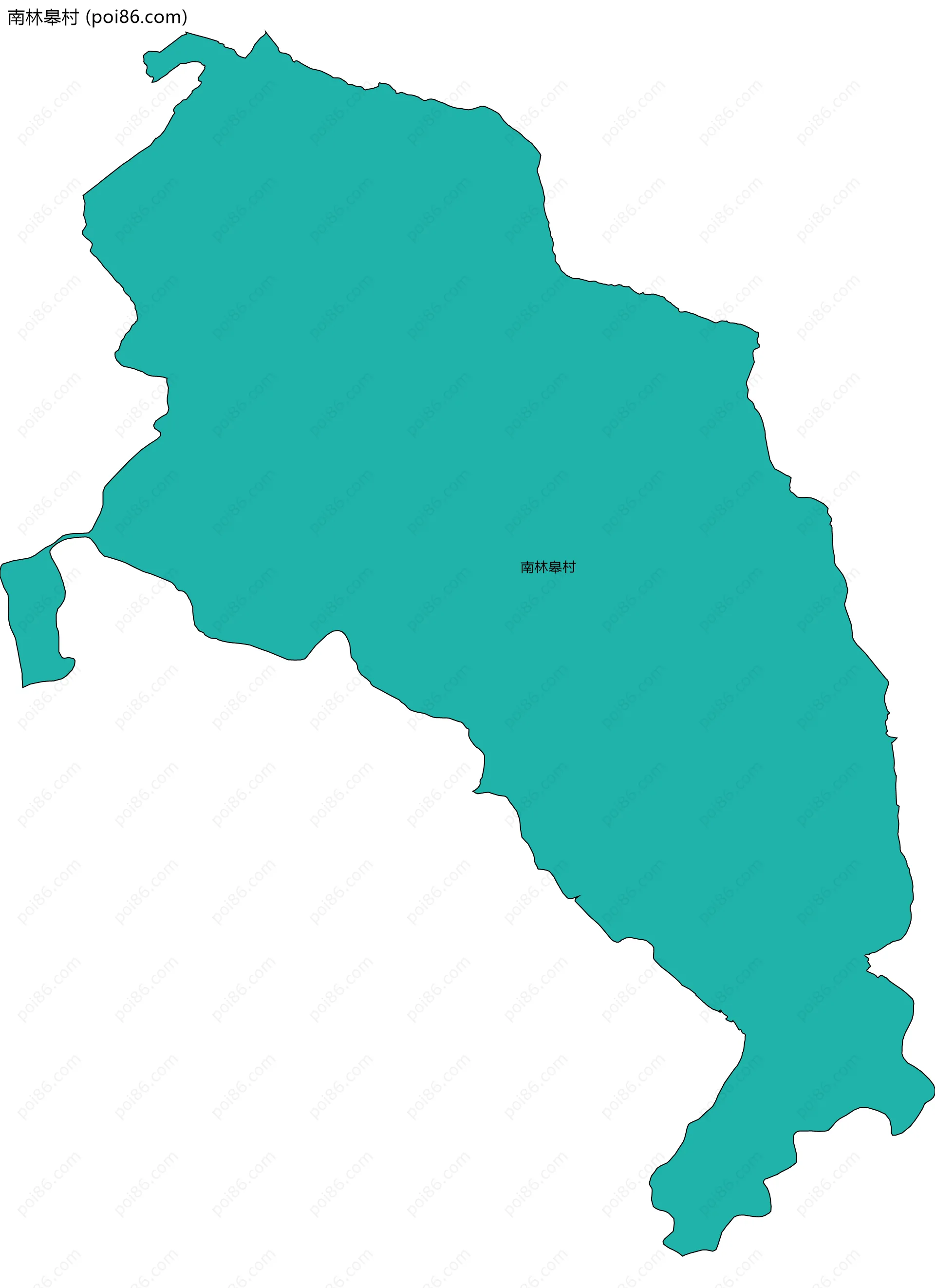 南林皋村边界地图