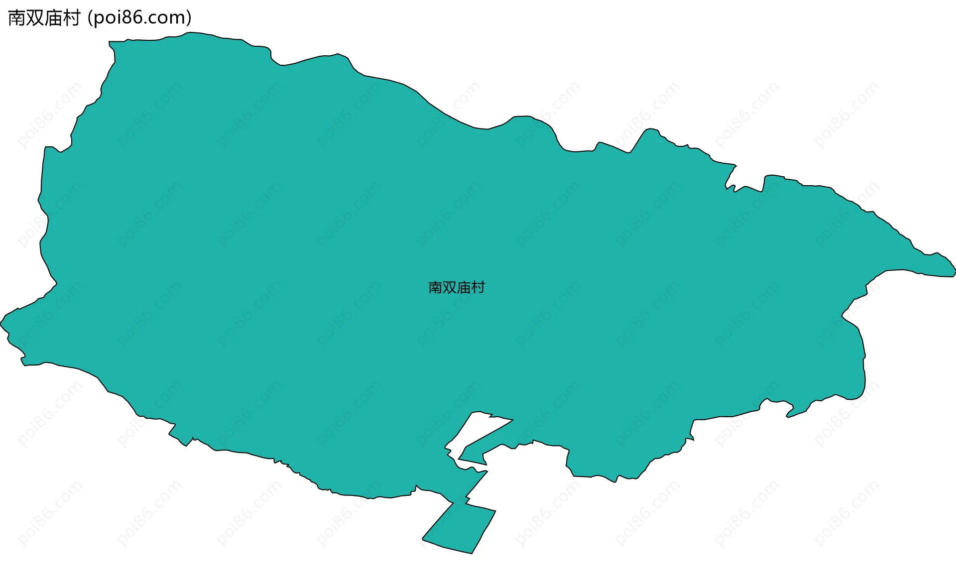 南双庙村边界地图