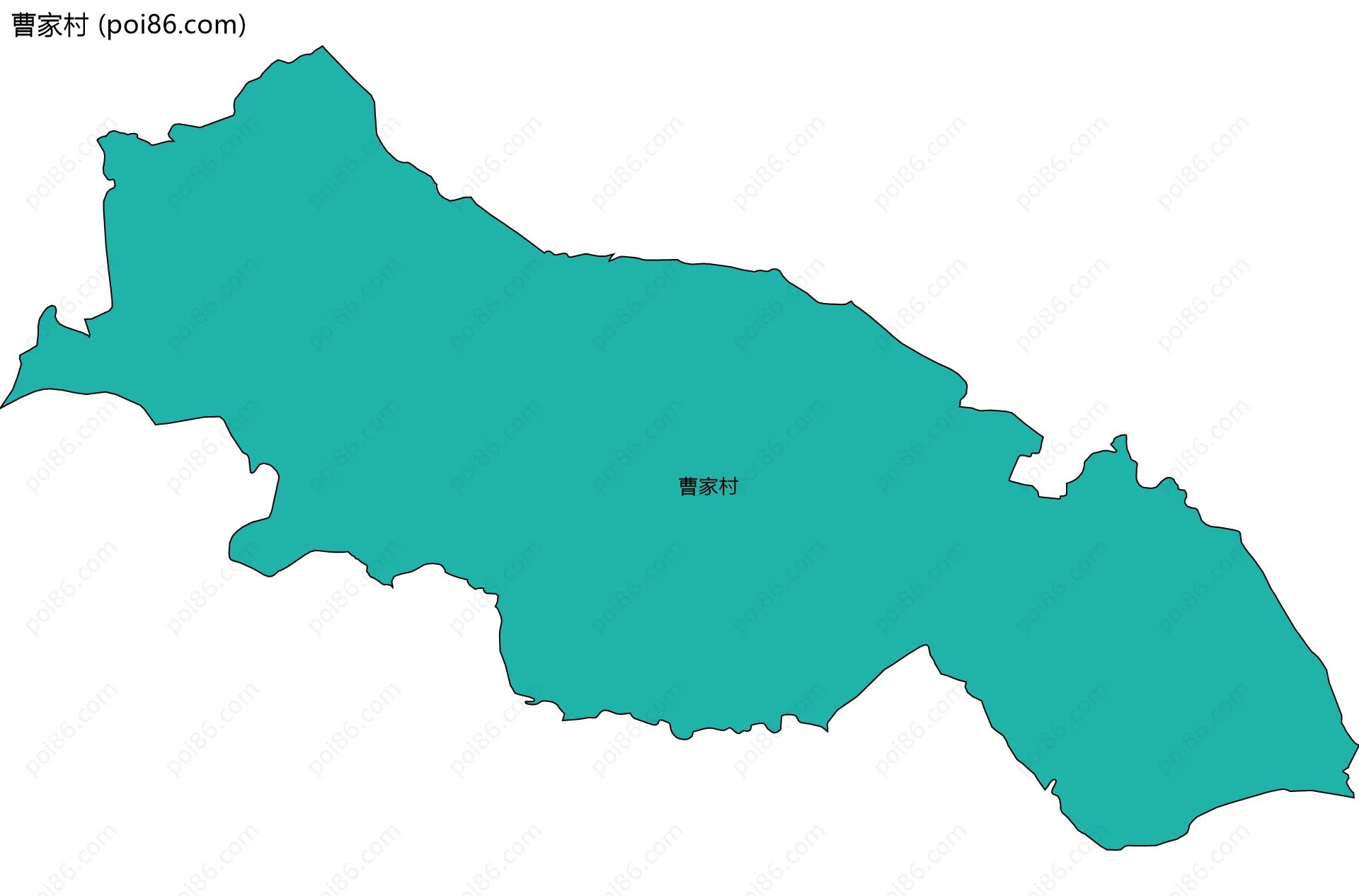 曹家村边界地图