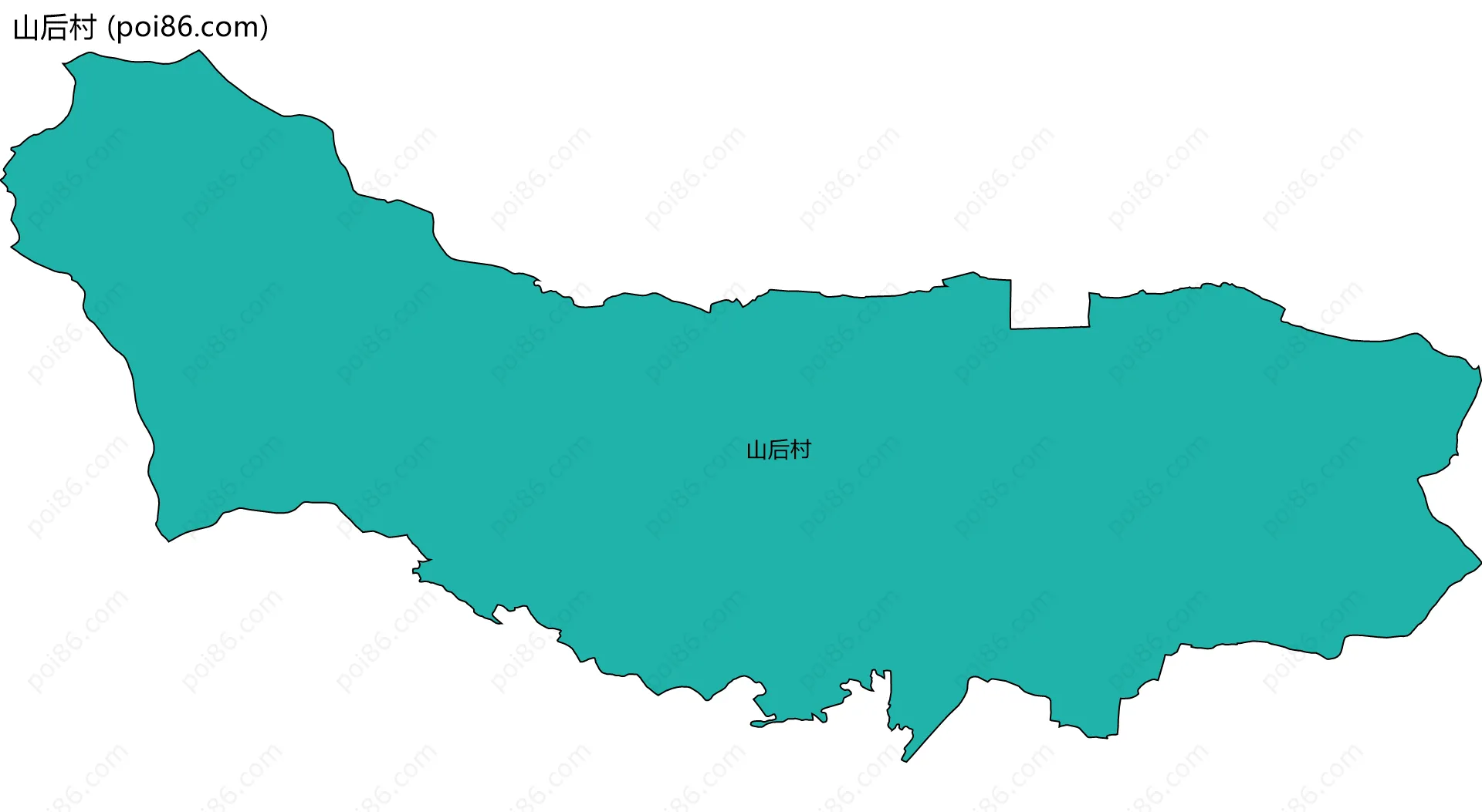 山后村边界地图