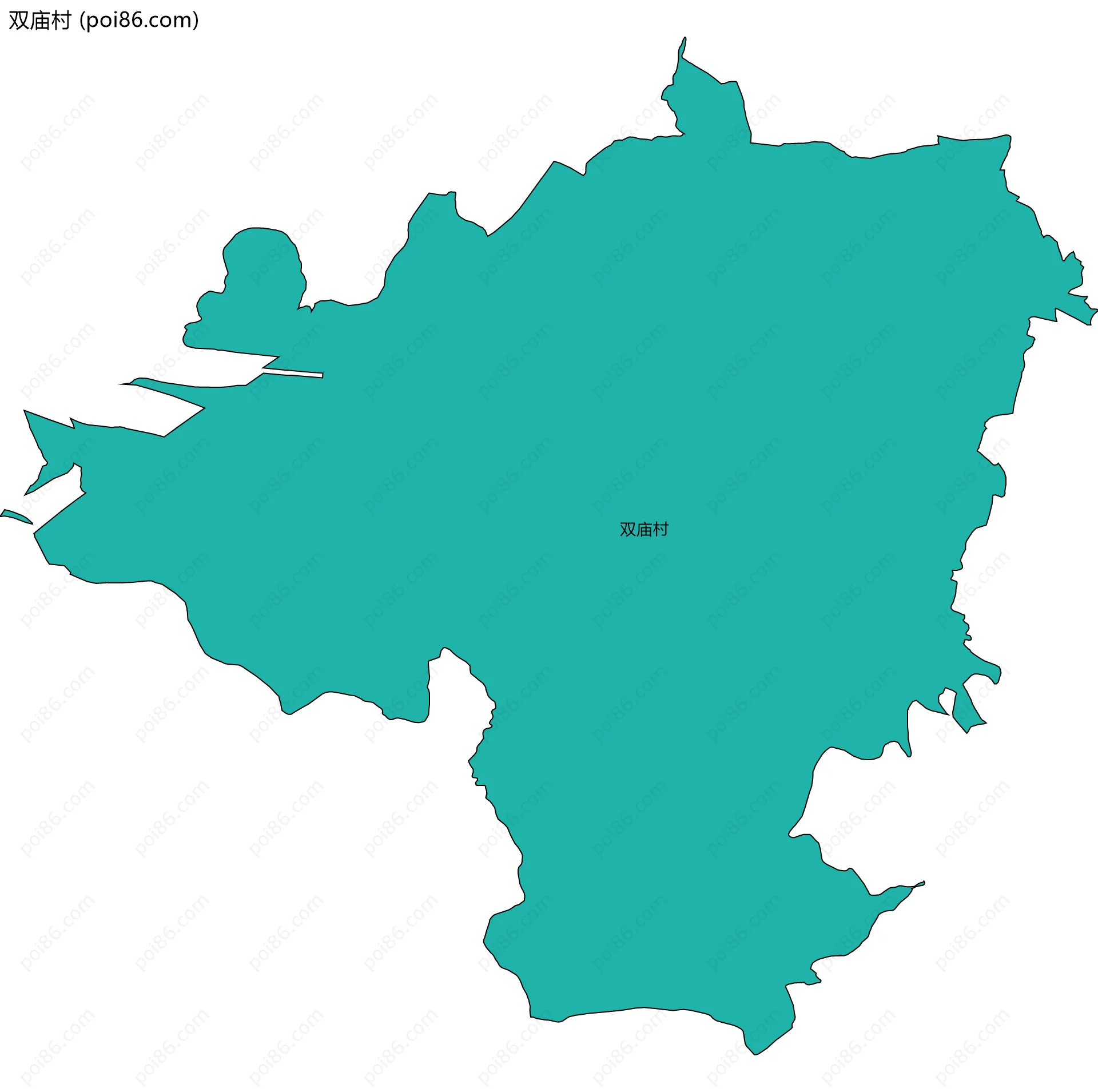 双庙村边界地图