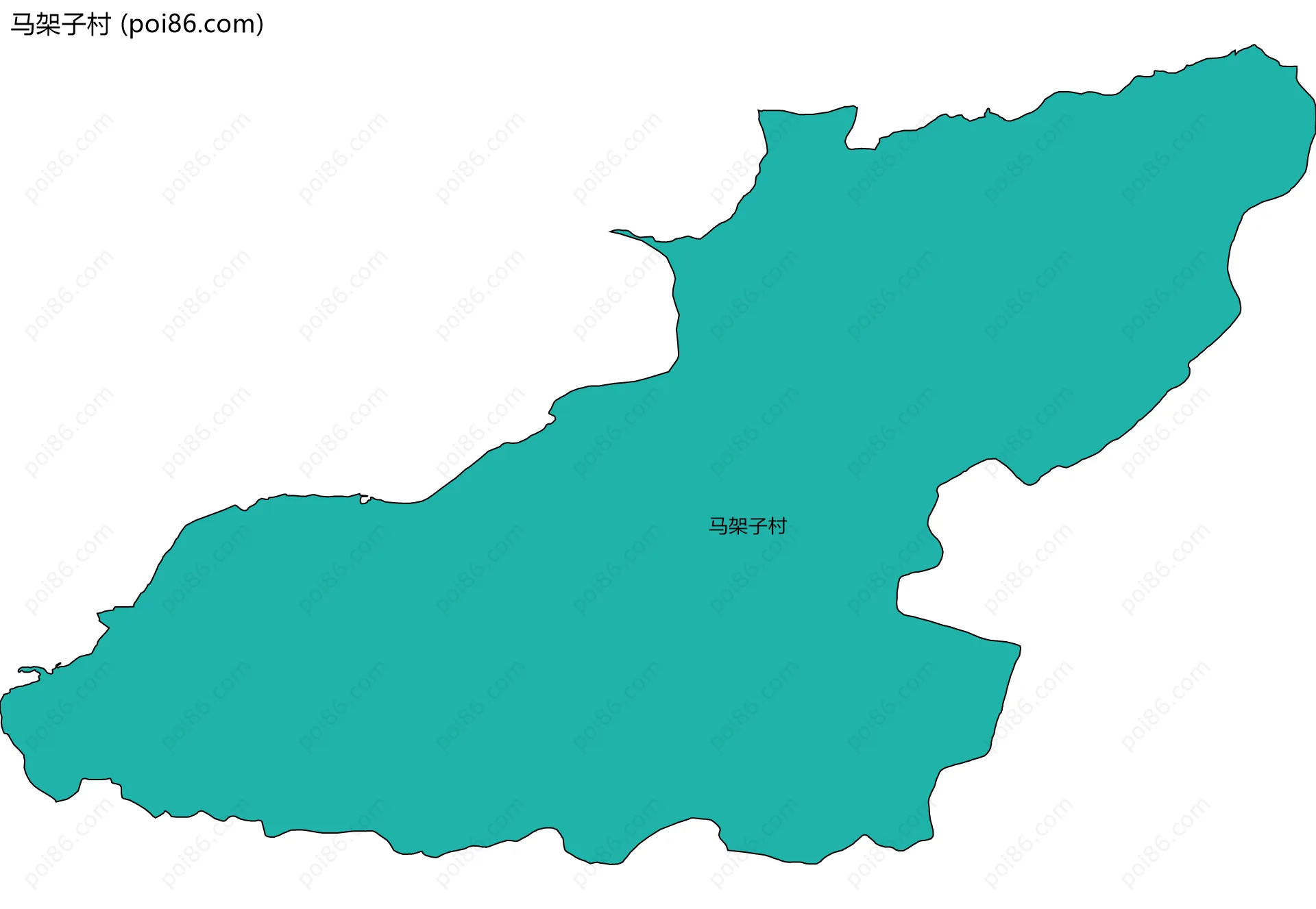 马架子村边界地图