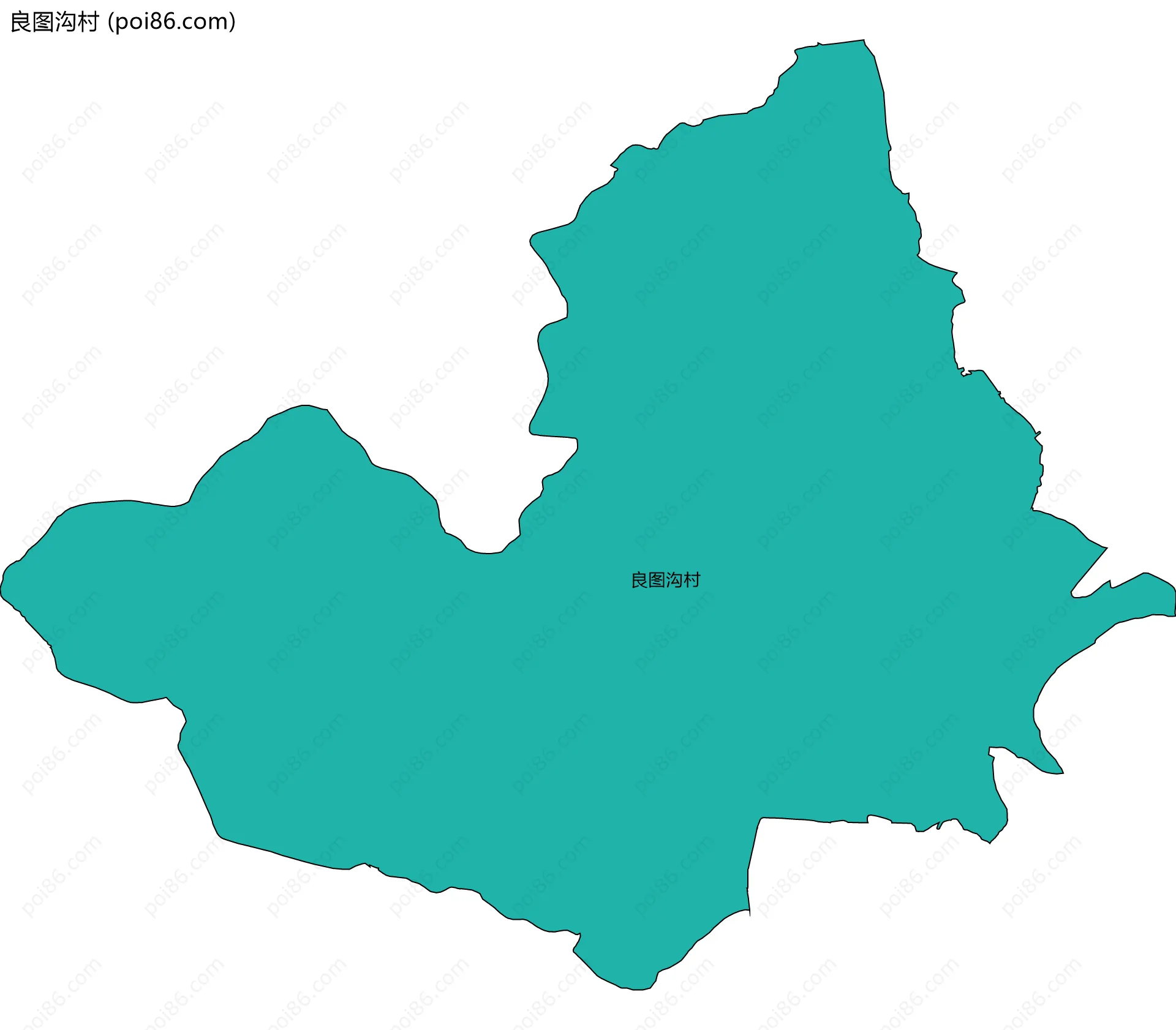 良图沟村边界地图
