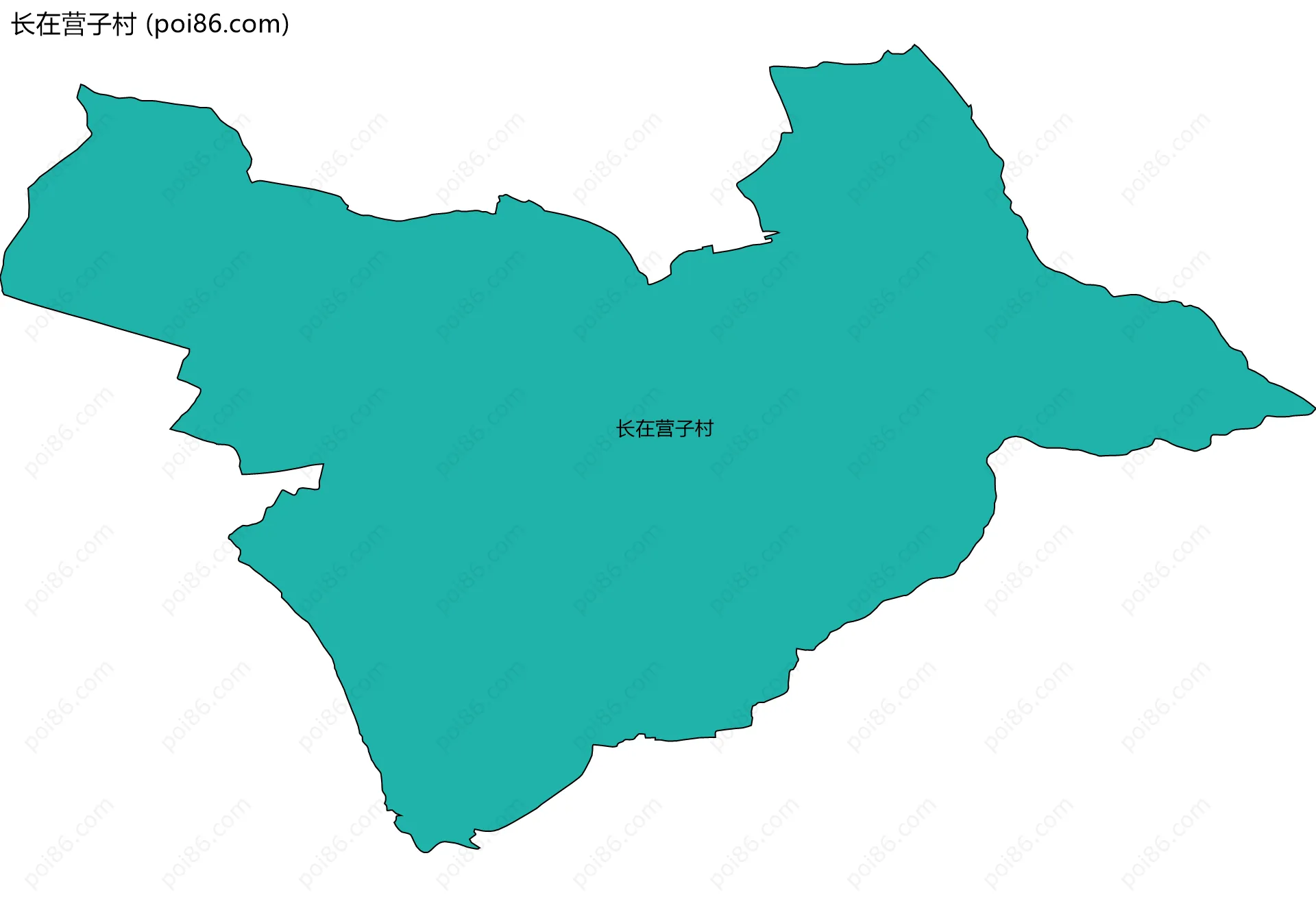 长在营子村边界地图