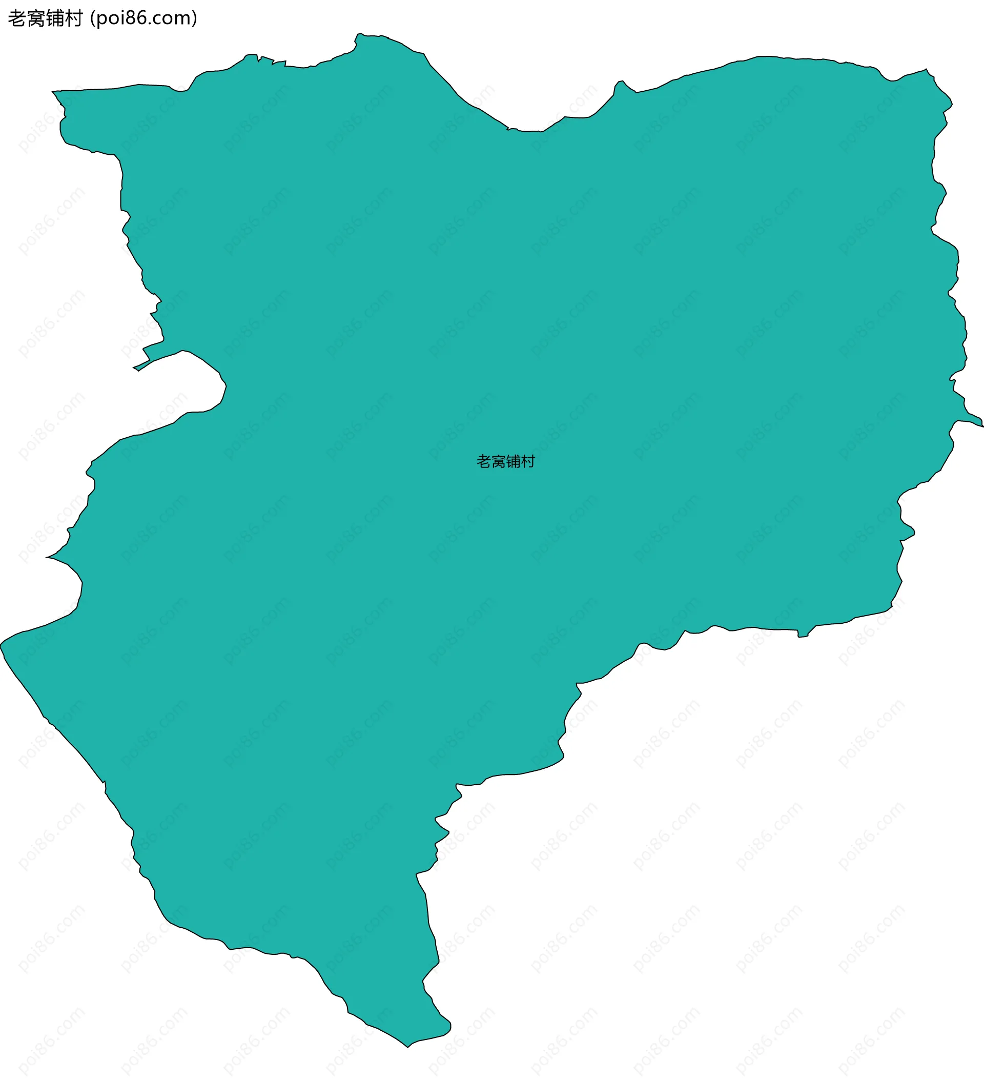 老窝铺村边界地图