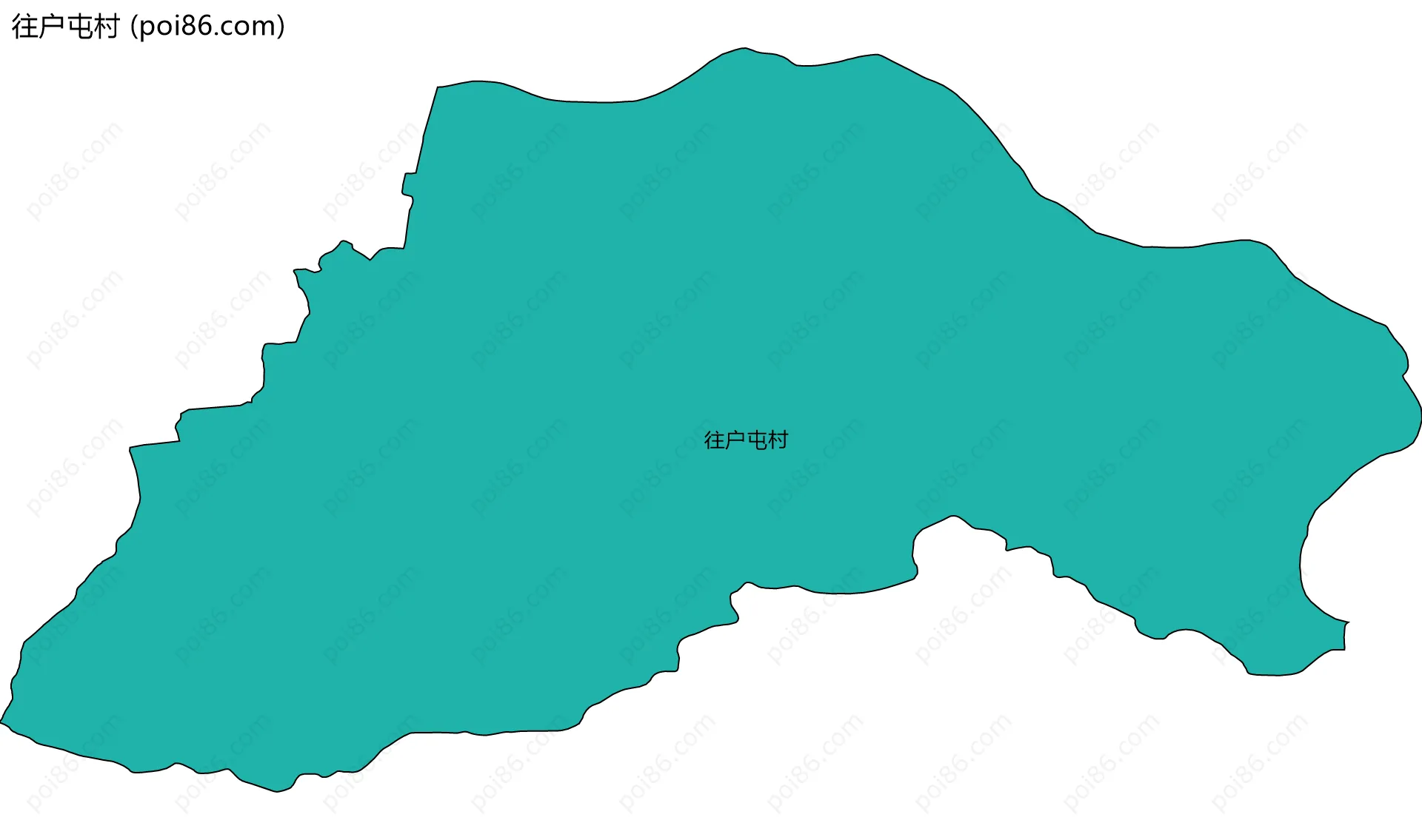 往户屯村边界地图