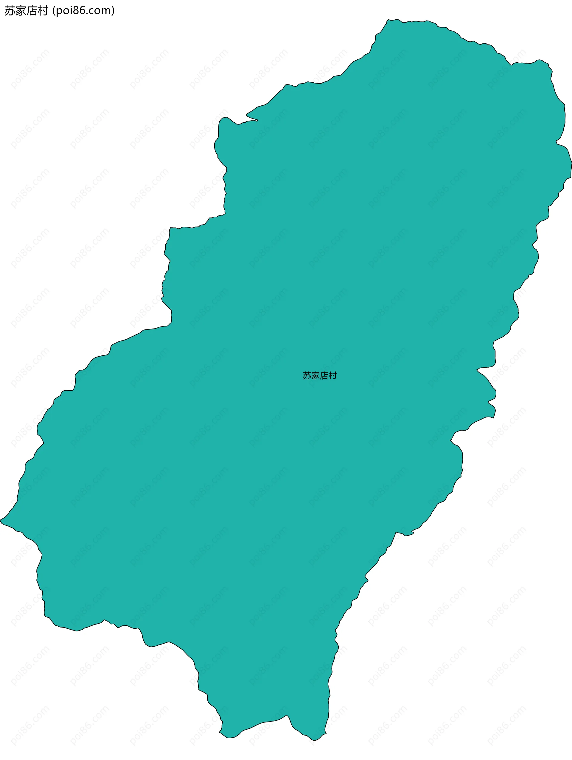 苏家店村边界地图