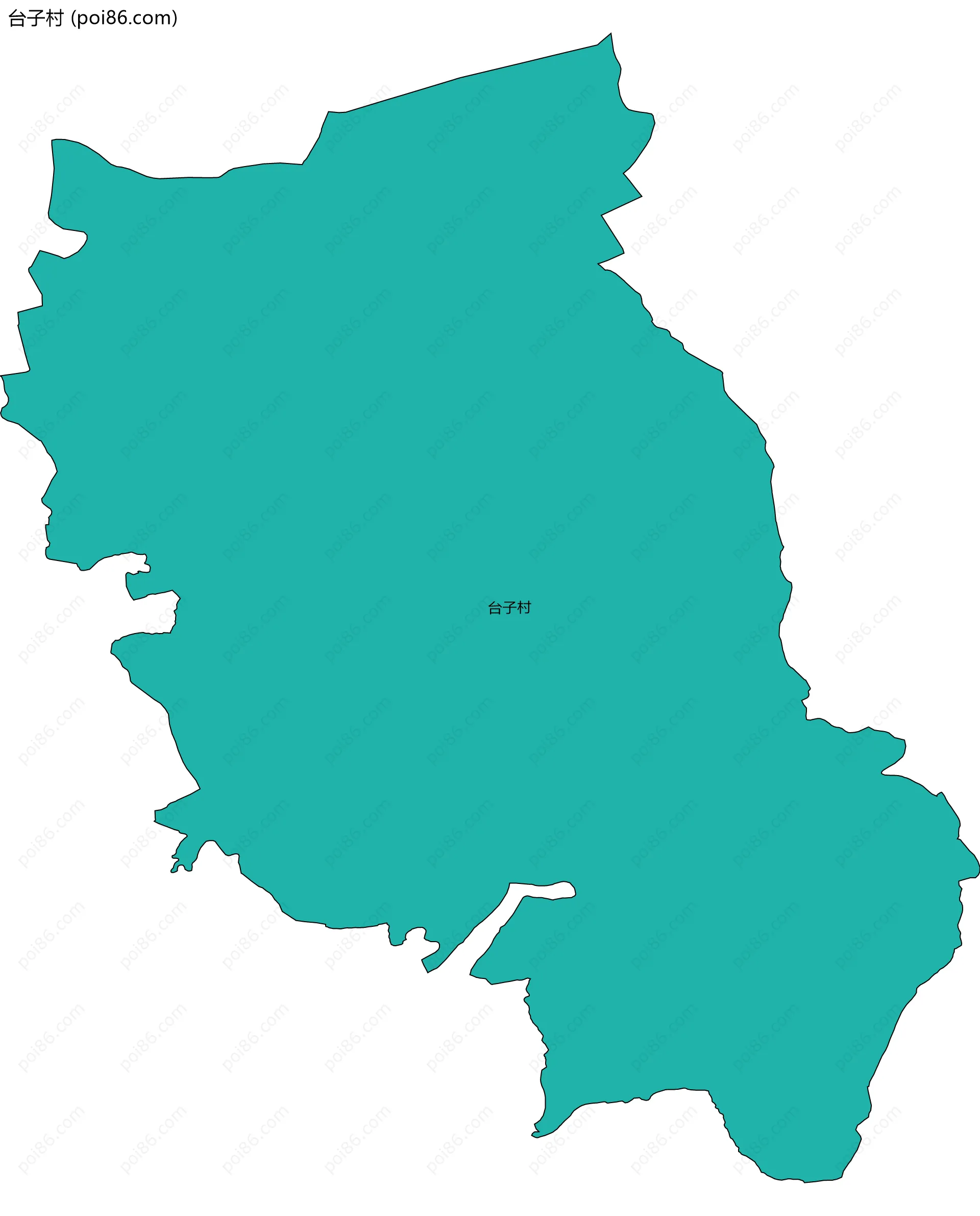 台子村边界地图