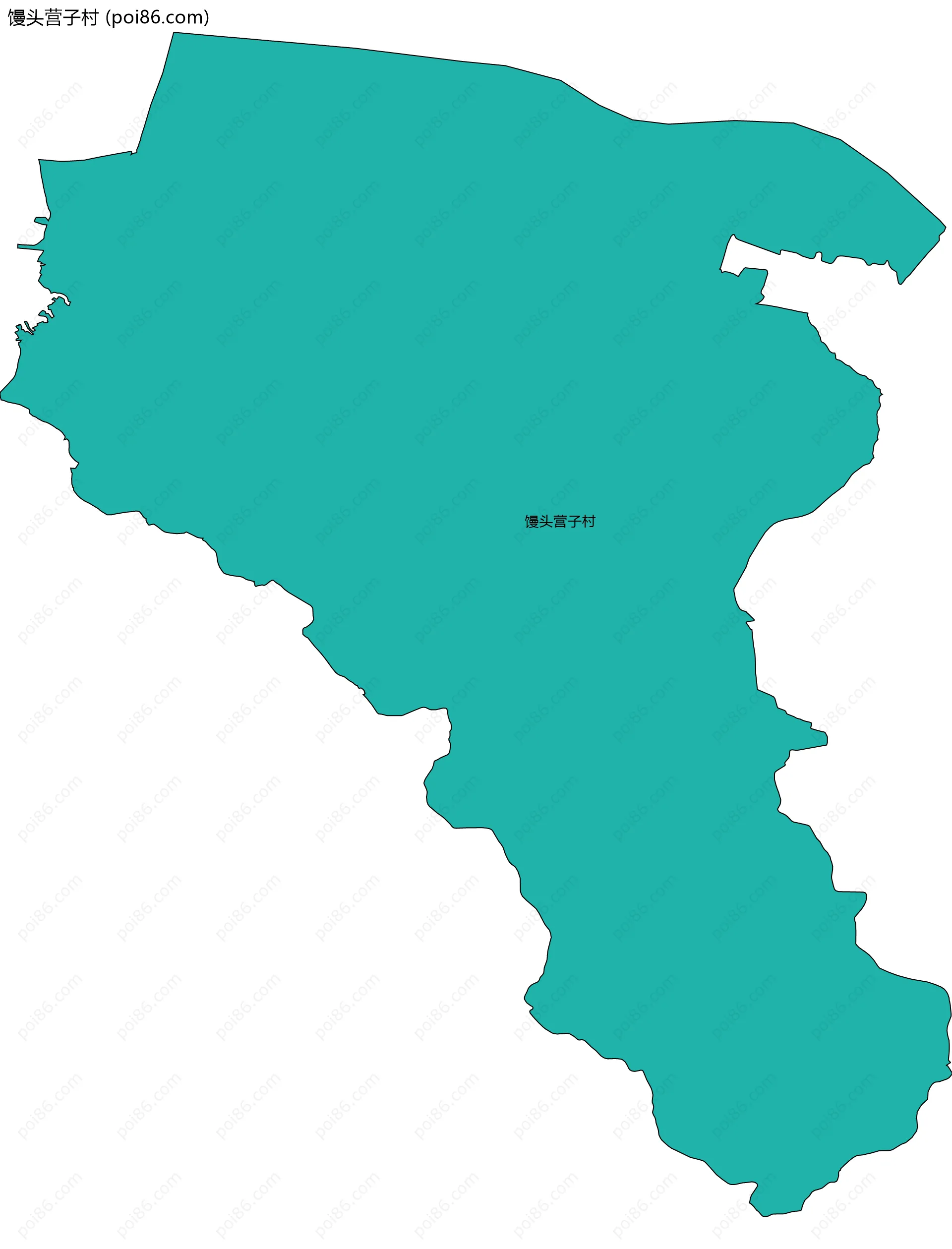 馒头营子村边界地图