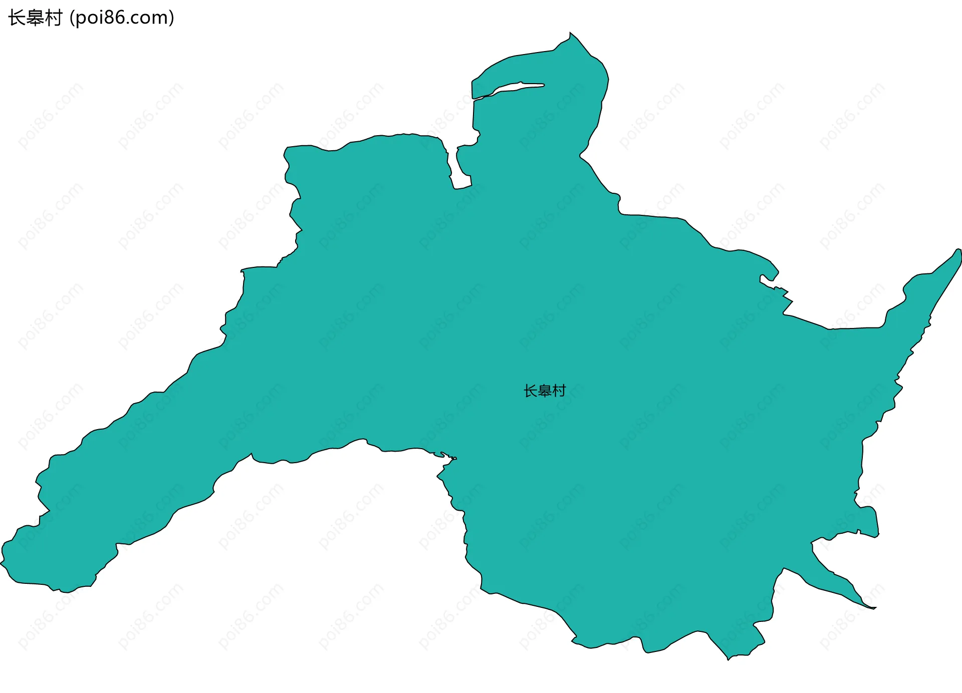长皋村边界地图