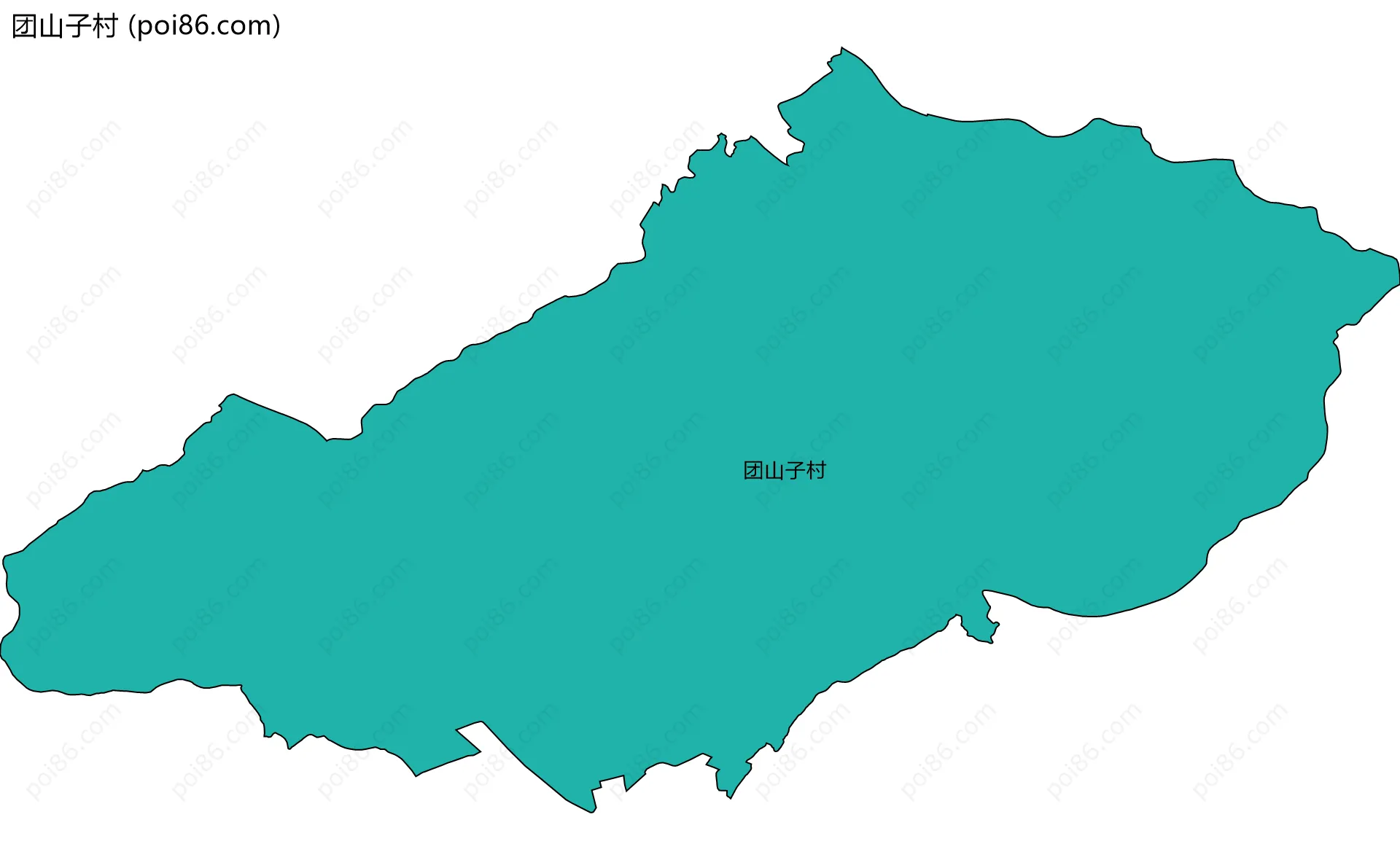 团山子村边界地图