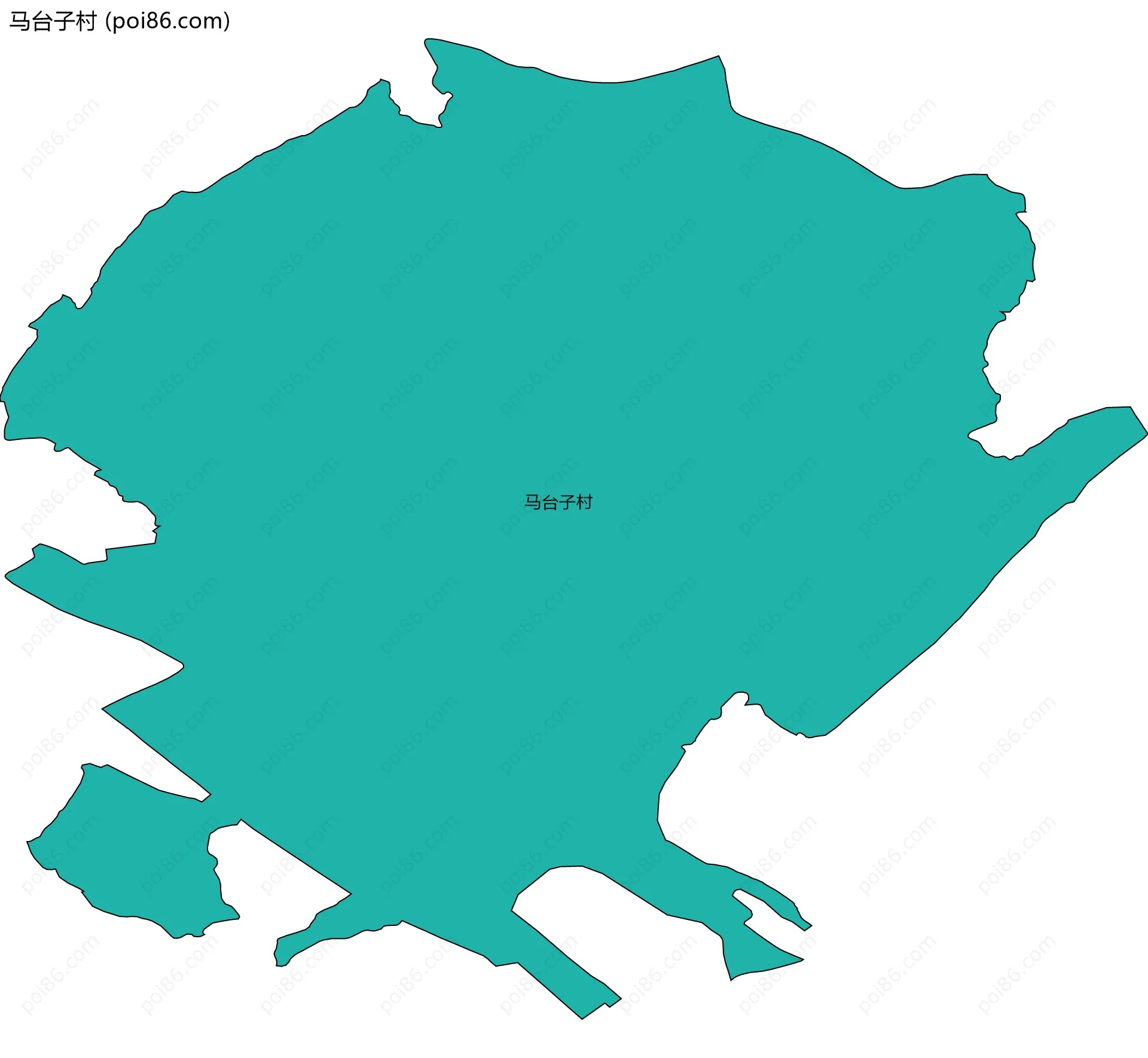 马台子村边界地图