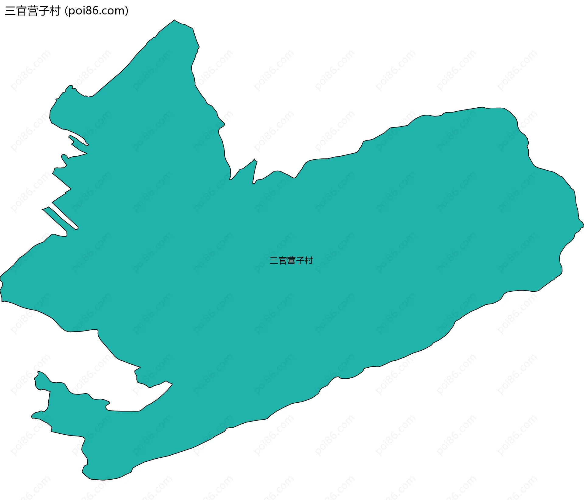 三官营子村边界地图