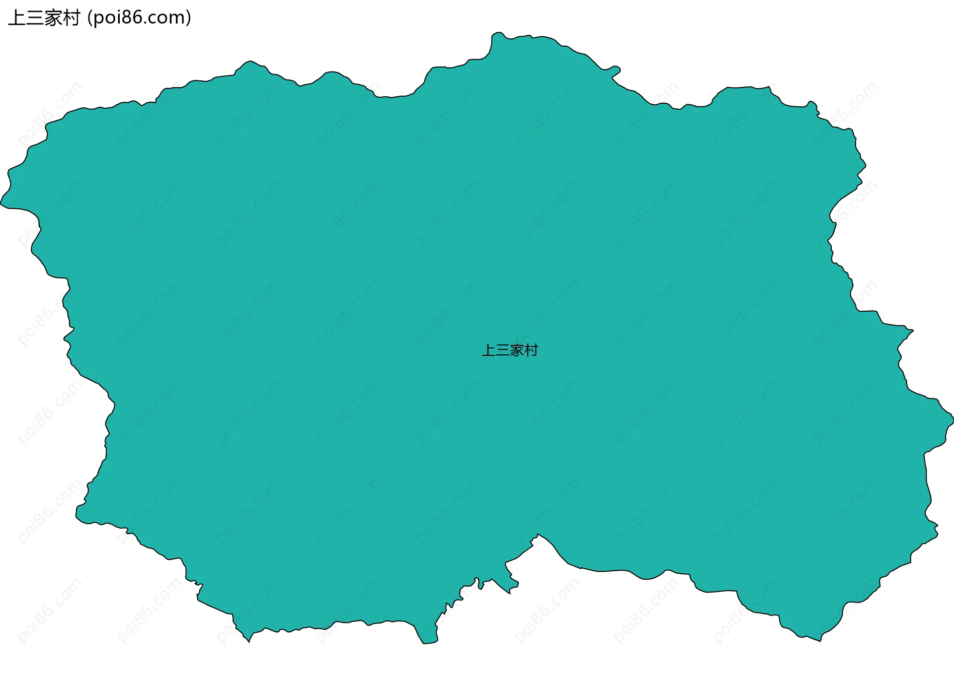 上三家村边界地图