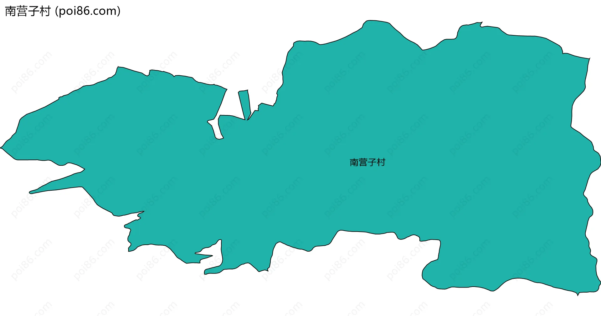 南营子村边界地图