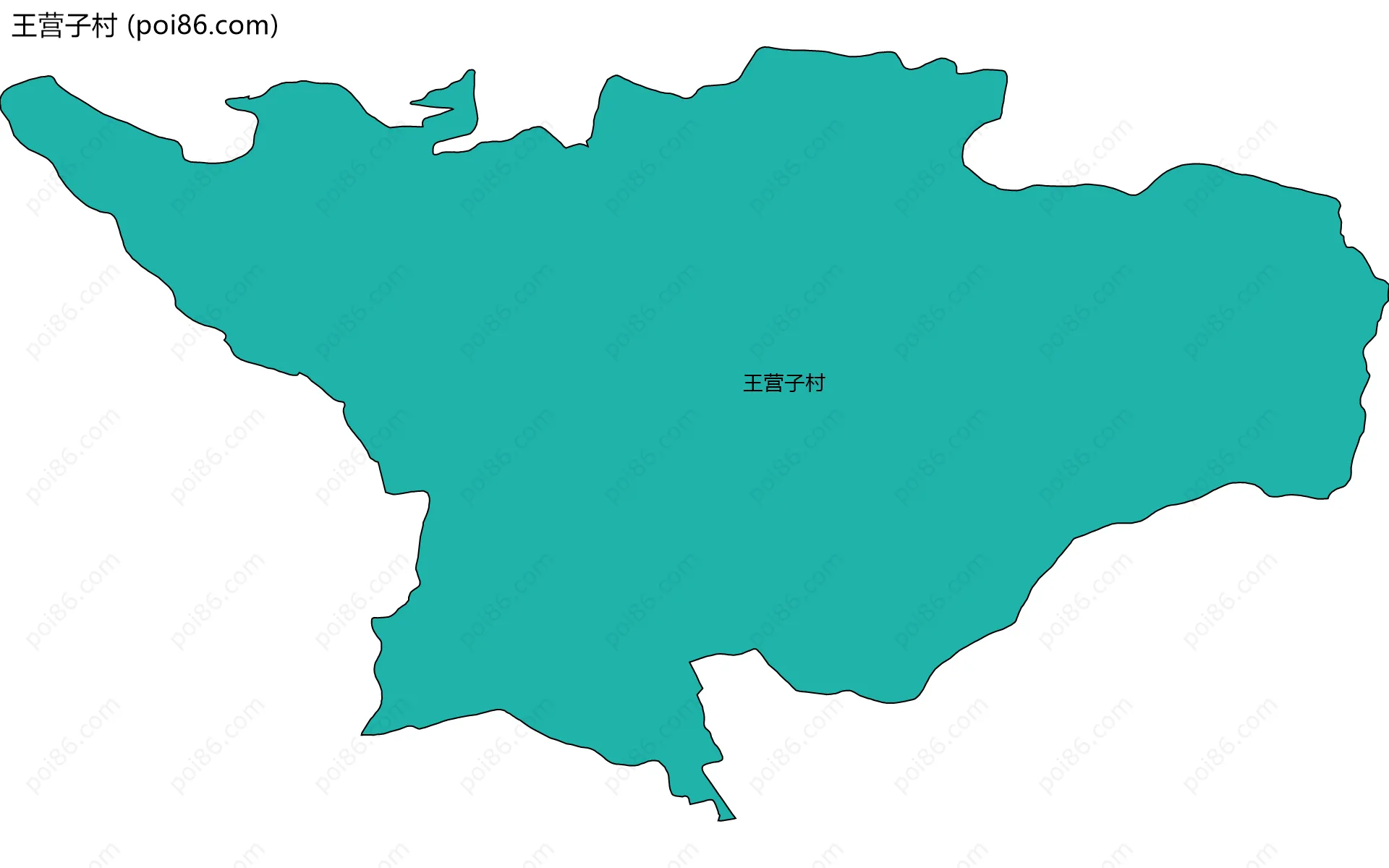 王营子村边界地图