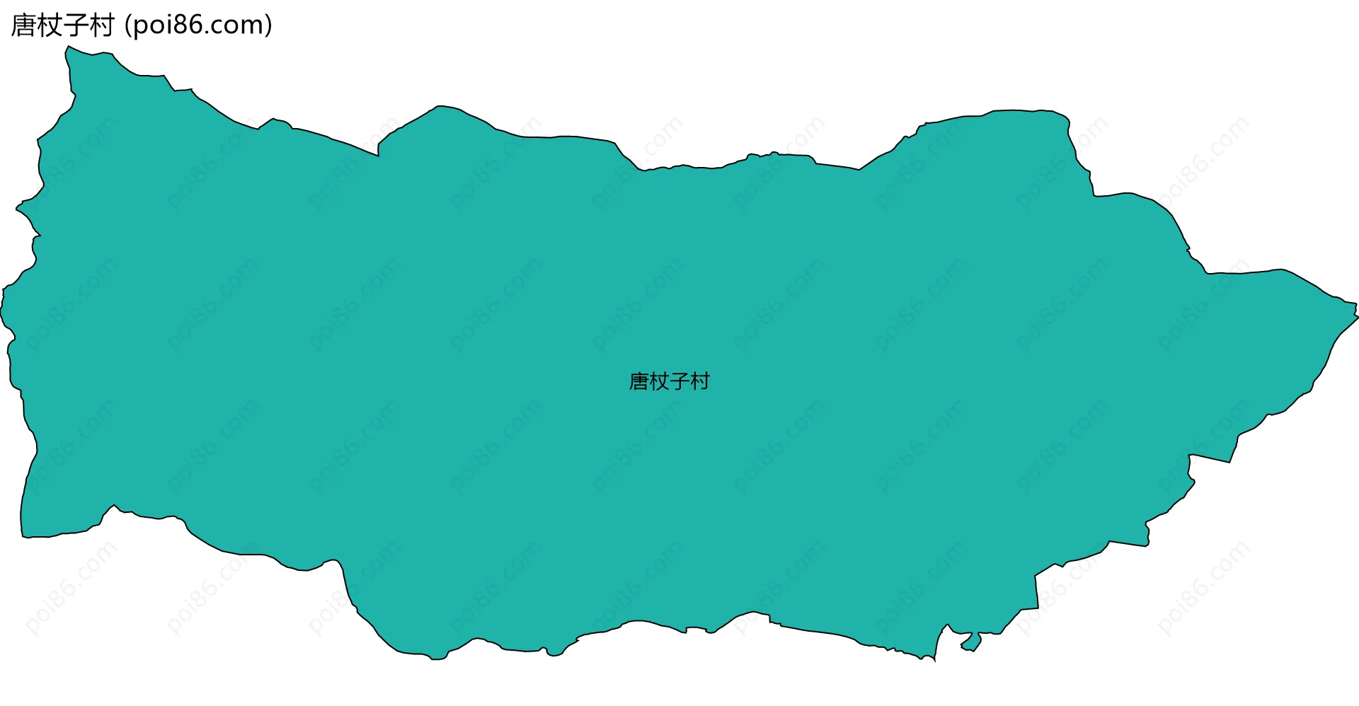 唐杖子村边界地图