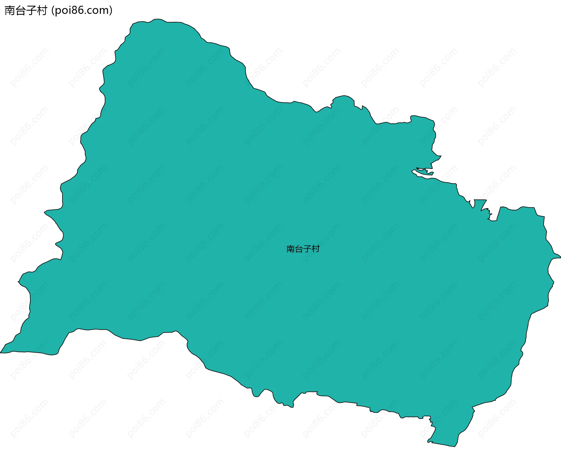 南台子村边界地图