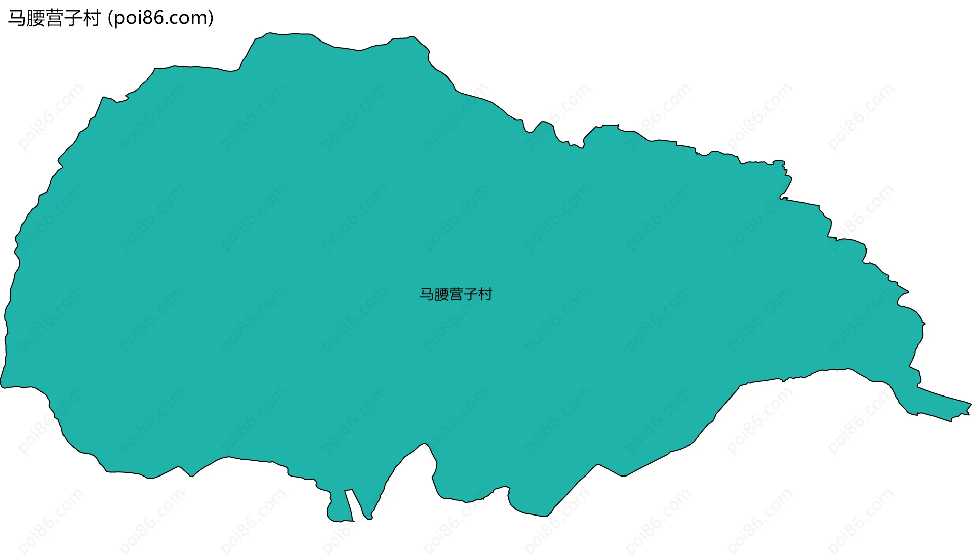 马腰营子村边界地图