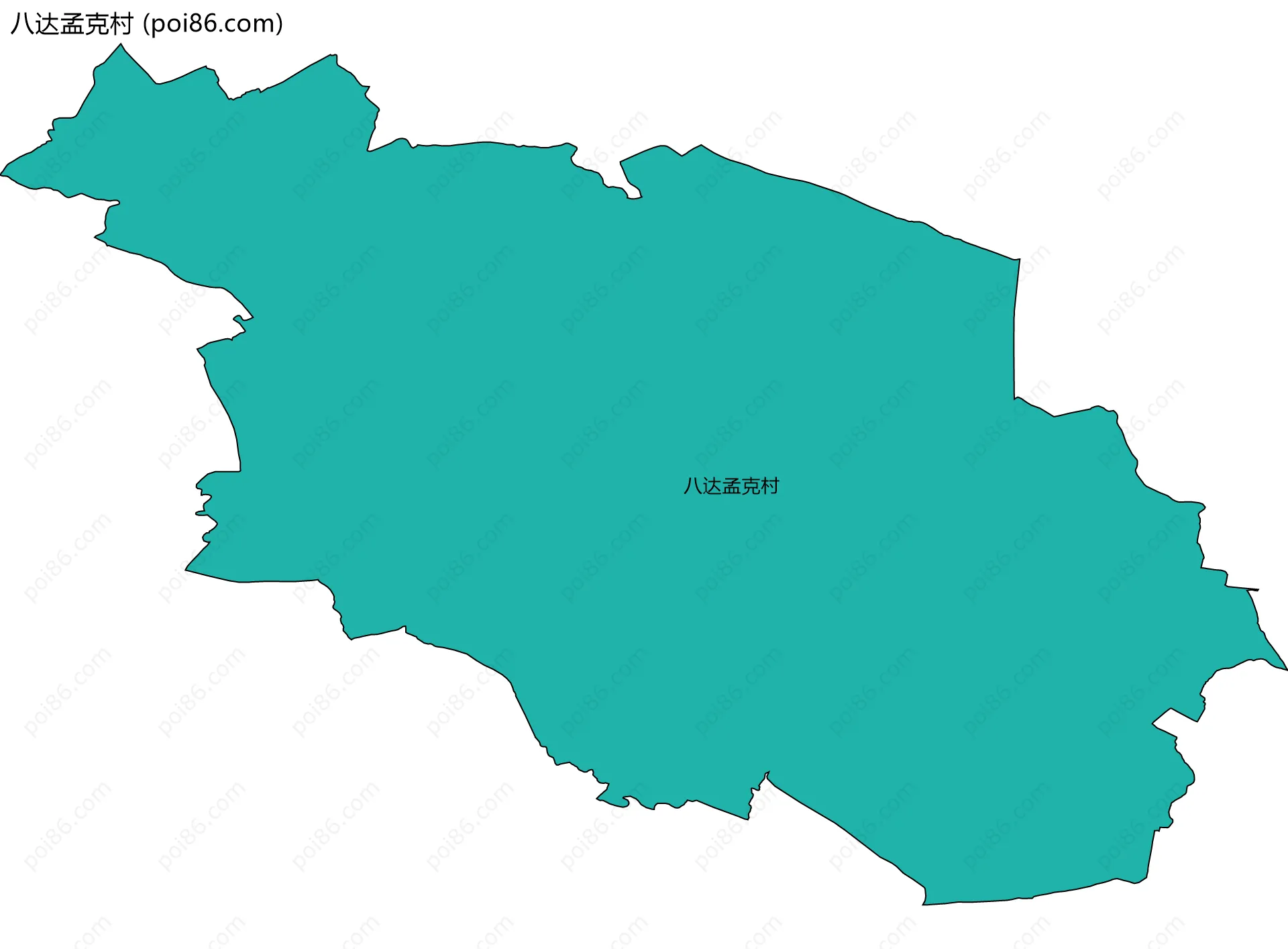 八达孟克村边界地图