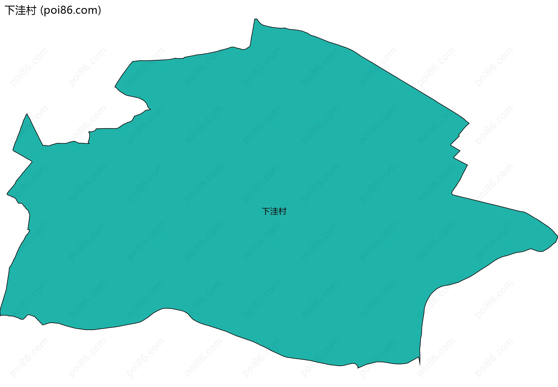 下洼村边界地图