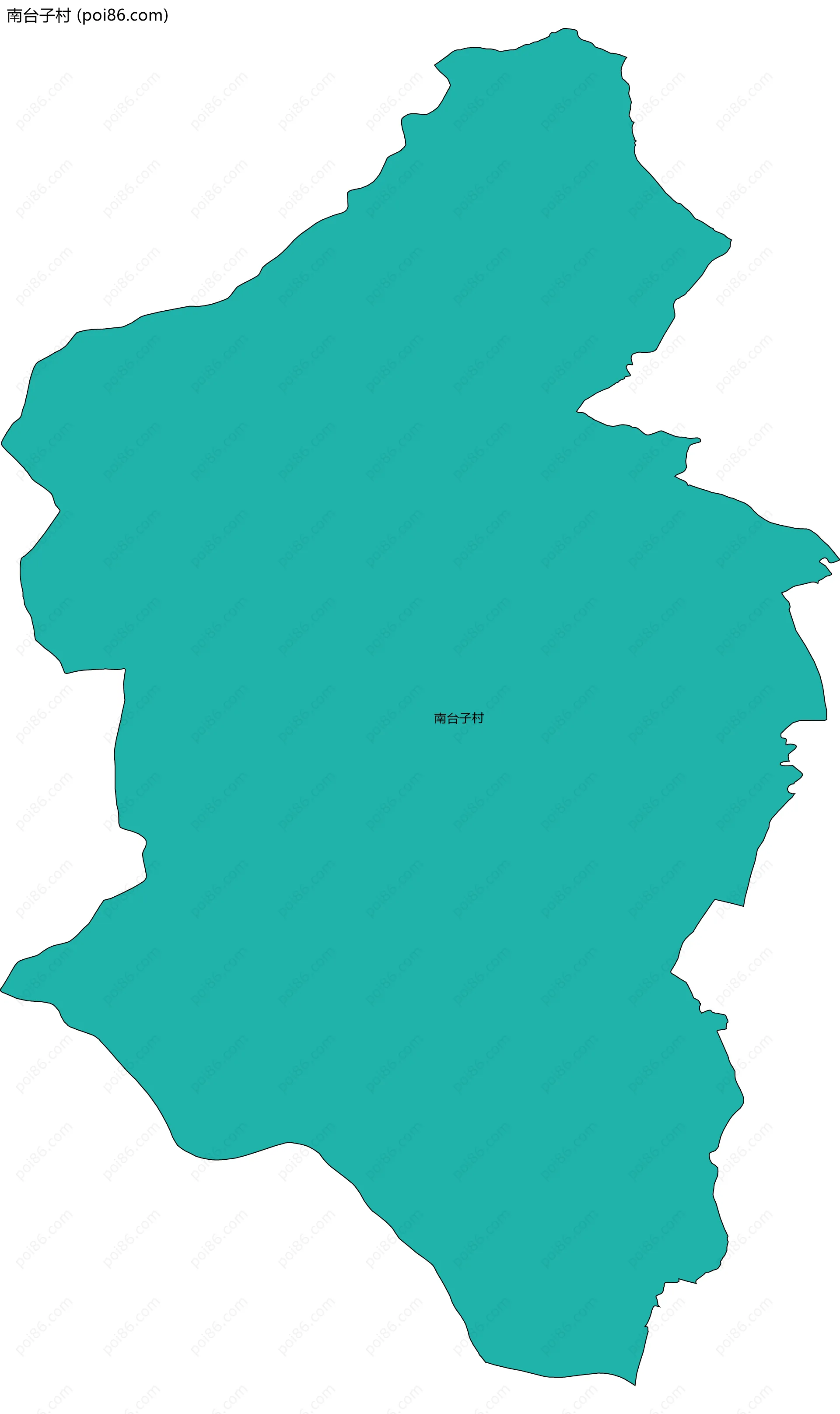 南台子村边界地图