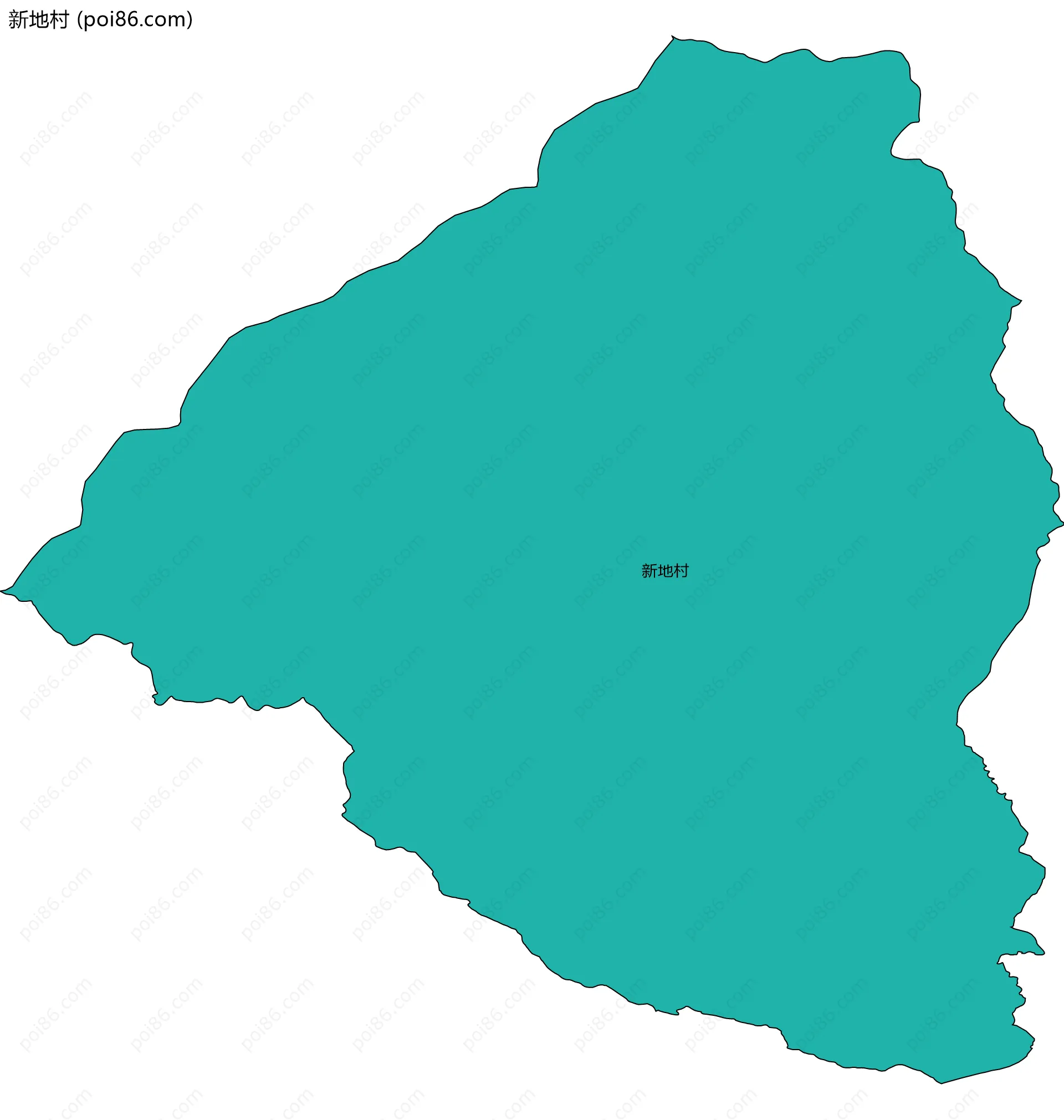 新地村边界地图