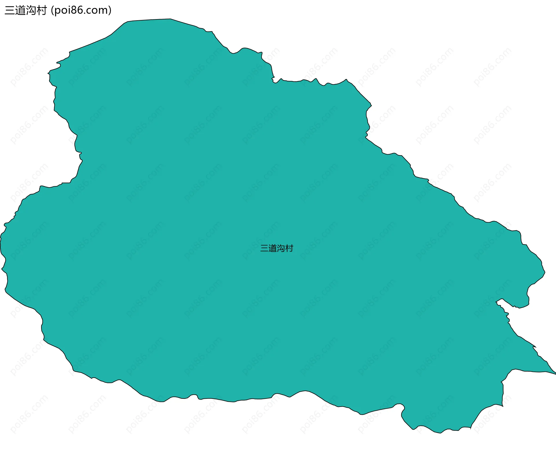 三道沟村边界地图