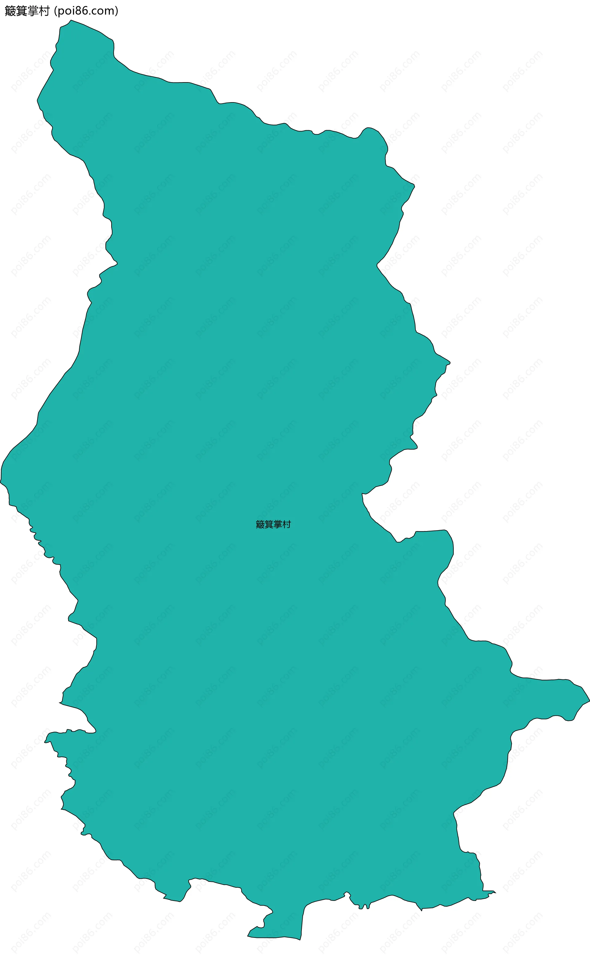 簸箕掌村边界地图