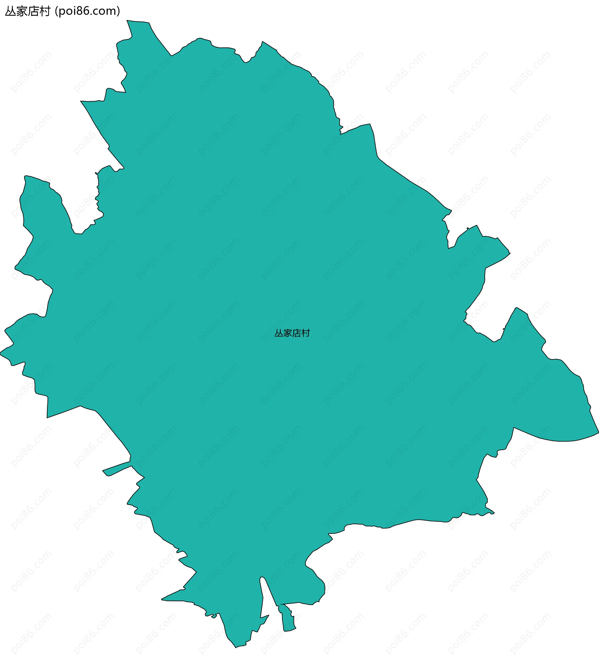 丛家店村边界地图