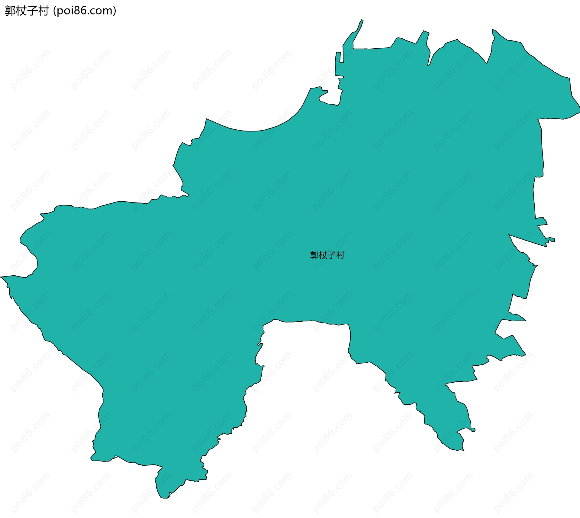 郭杖子村边界地图