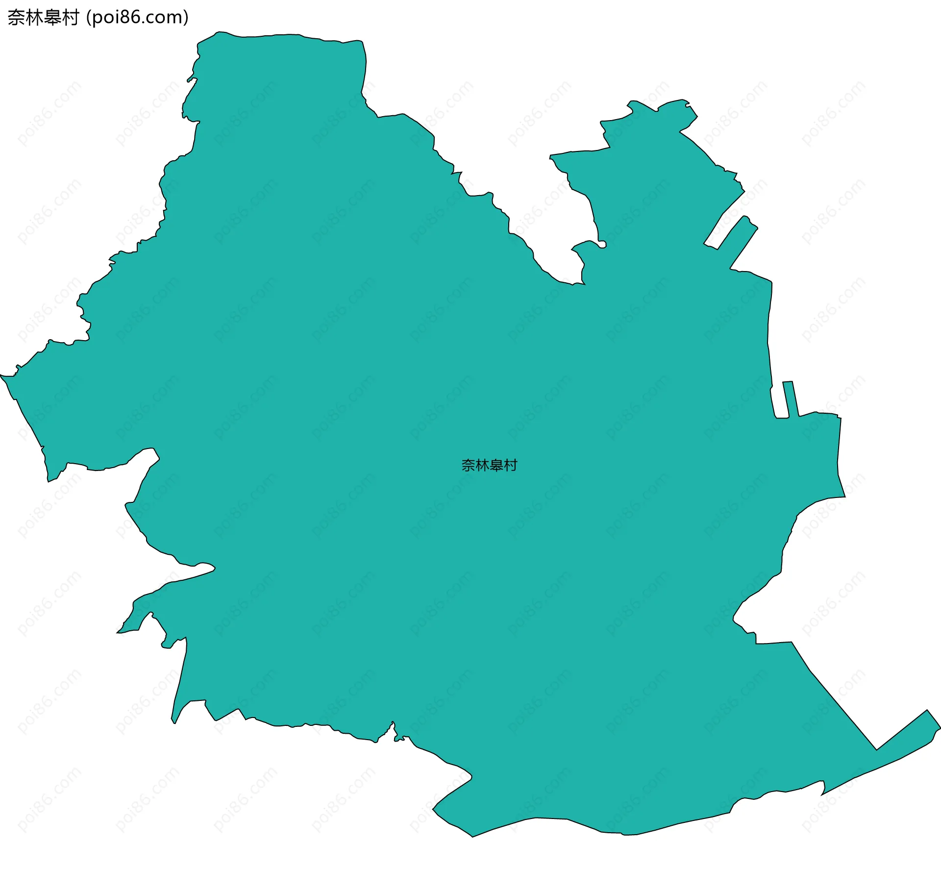 奈林皋村边界地图