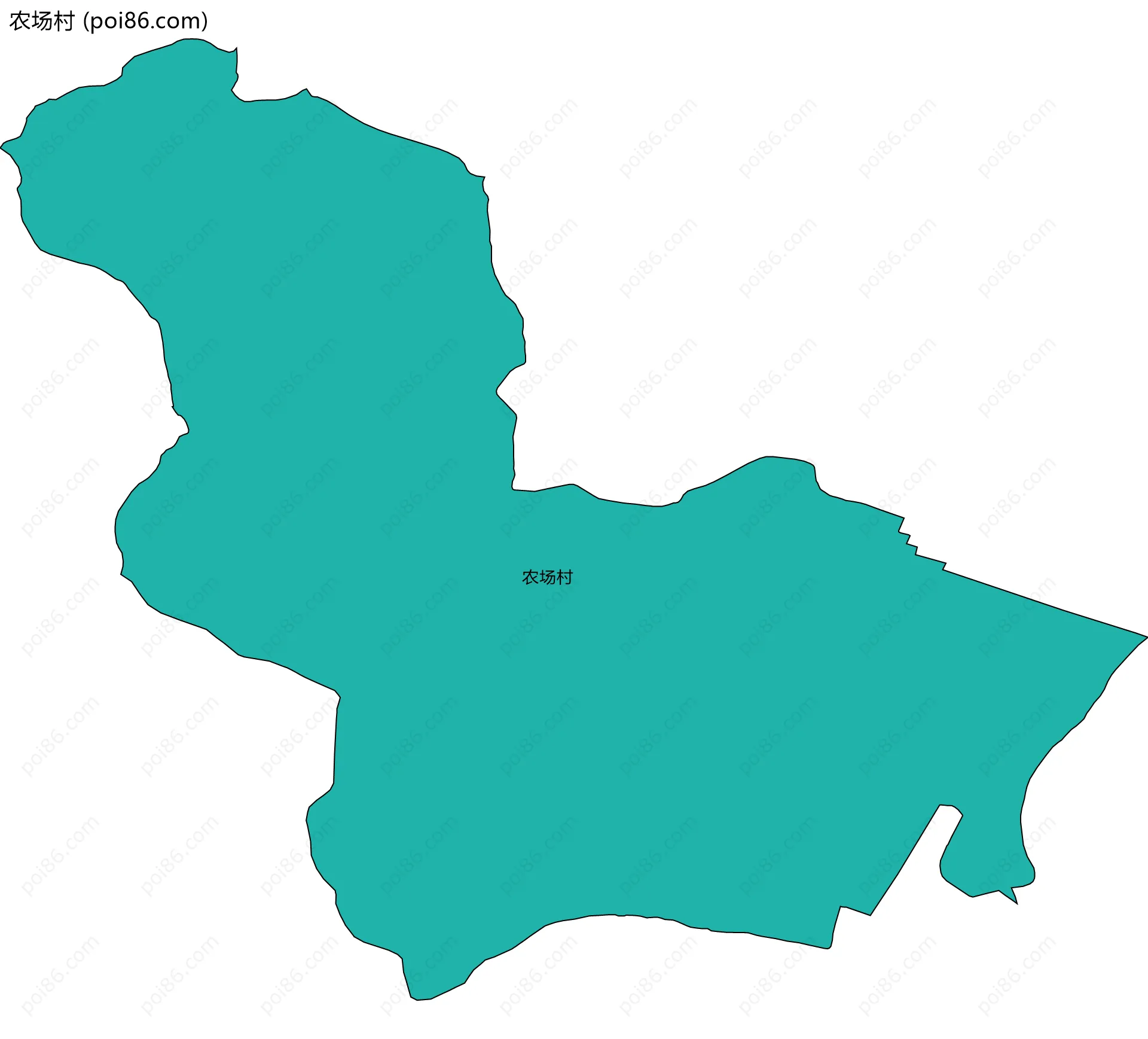 农场村边界地图