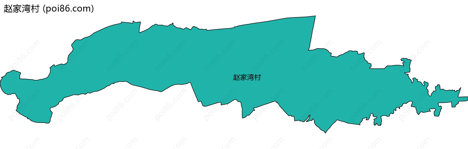 赵家湾村边界地图