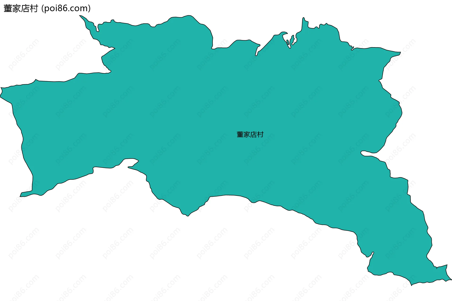 董家店村边界地图