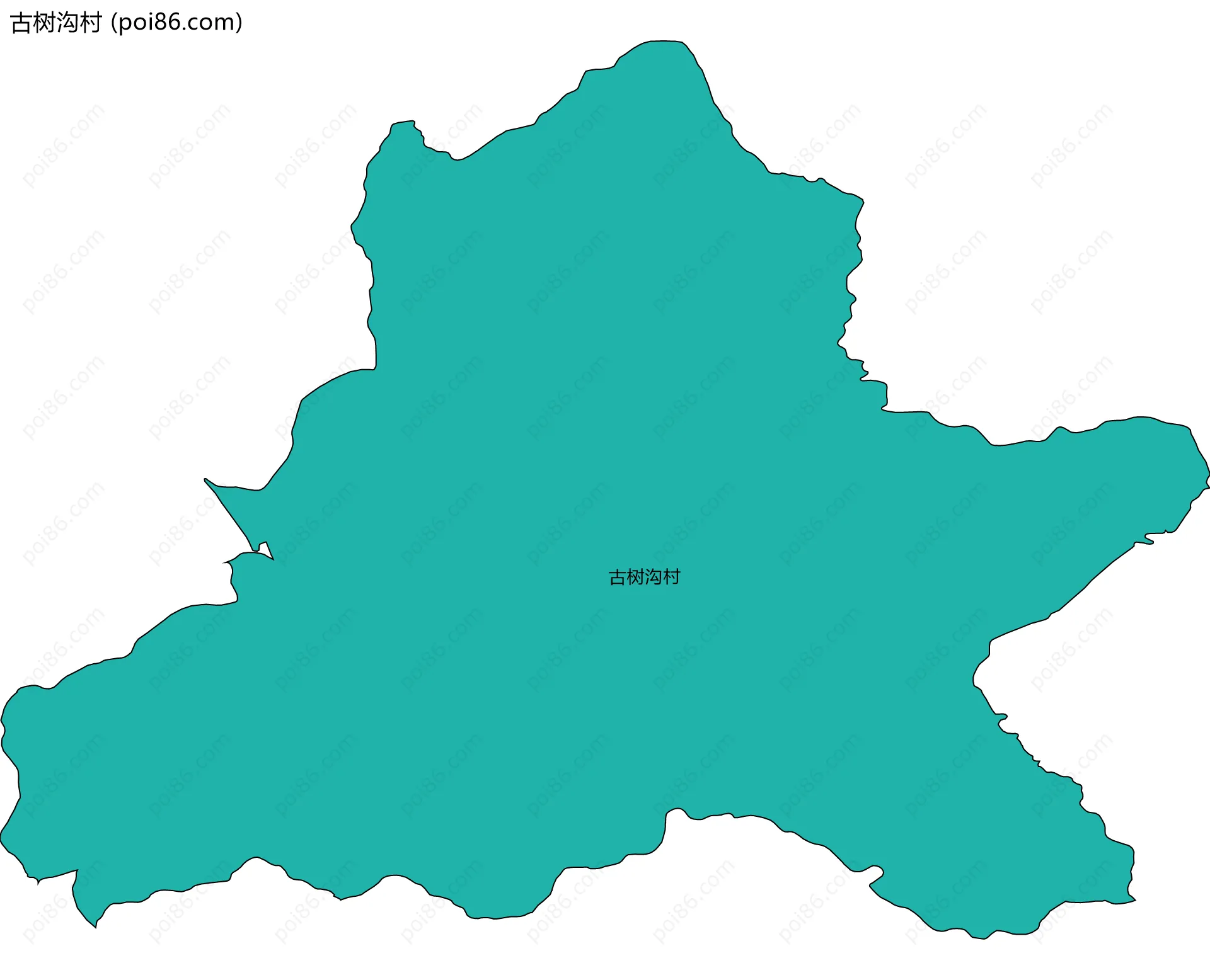 古树沟村边界地图