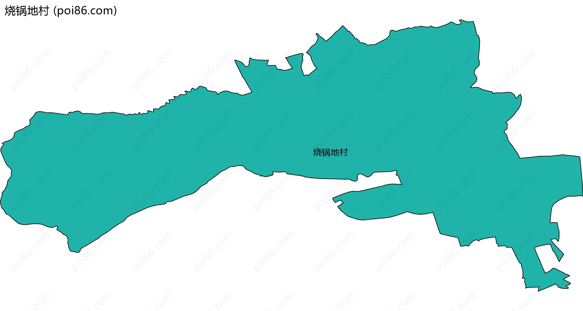 烧锅地村边界地图