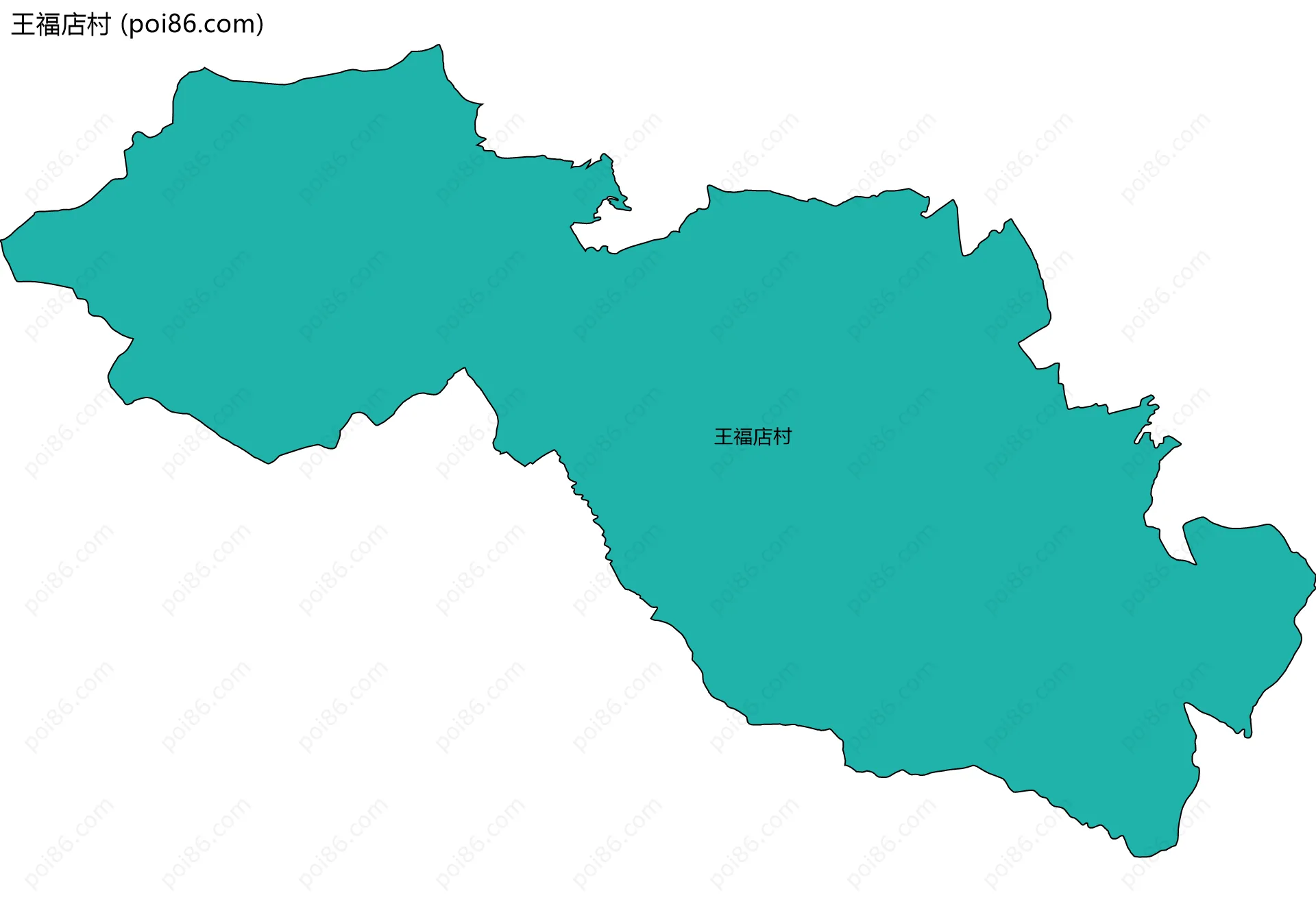 王福店村边界地图